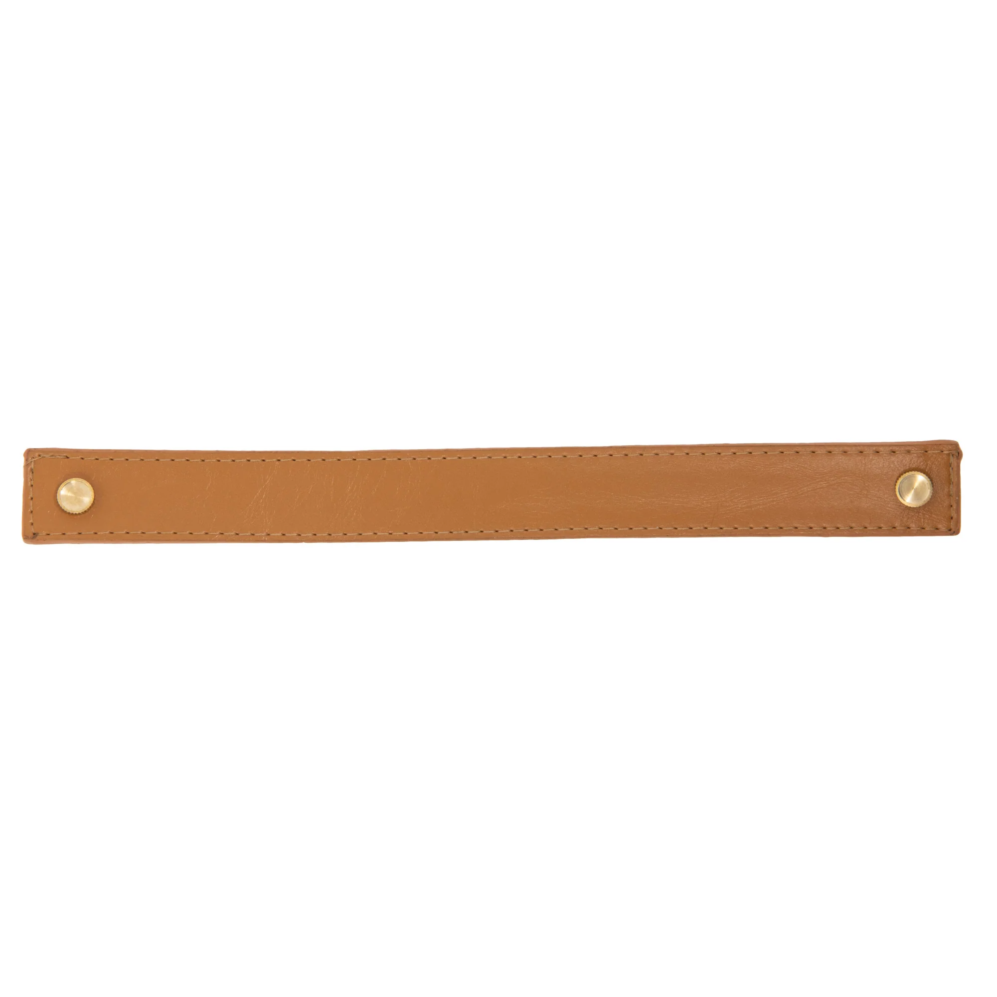 10" Faux Leather Handle Set, Ocher Brown - Image 2