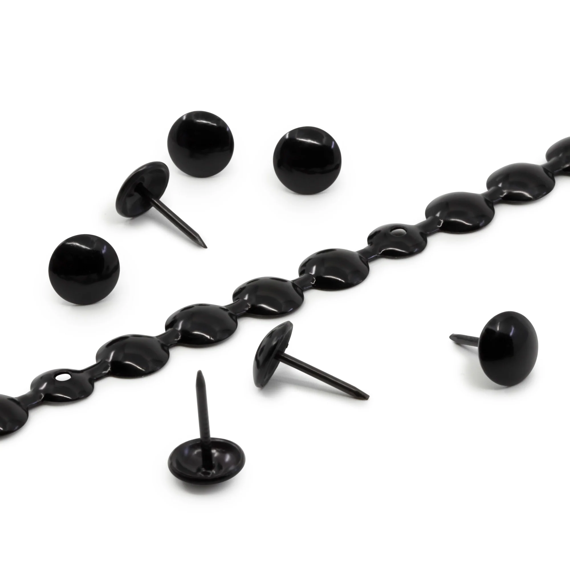 7/16" Decorative Nailhead Trim, Black, 75 pc - Image 3