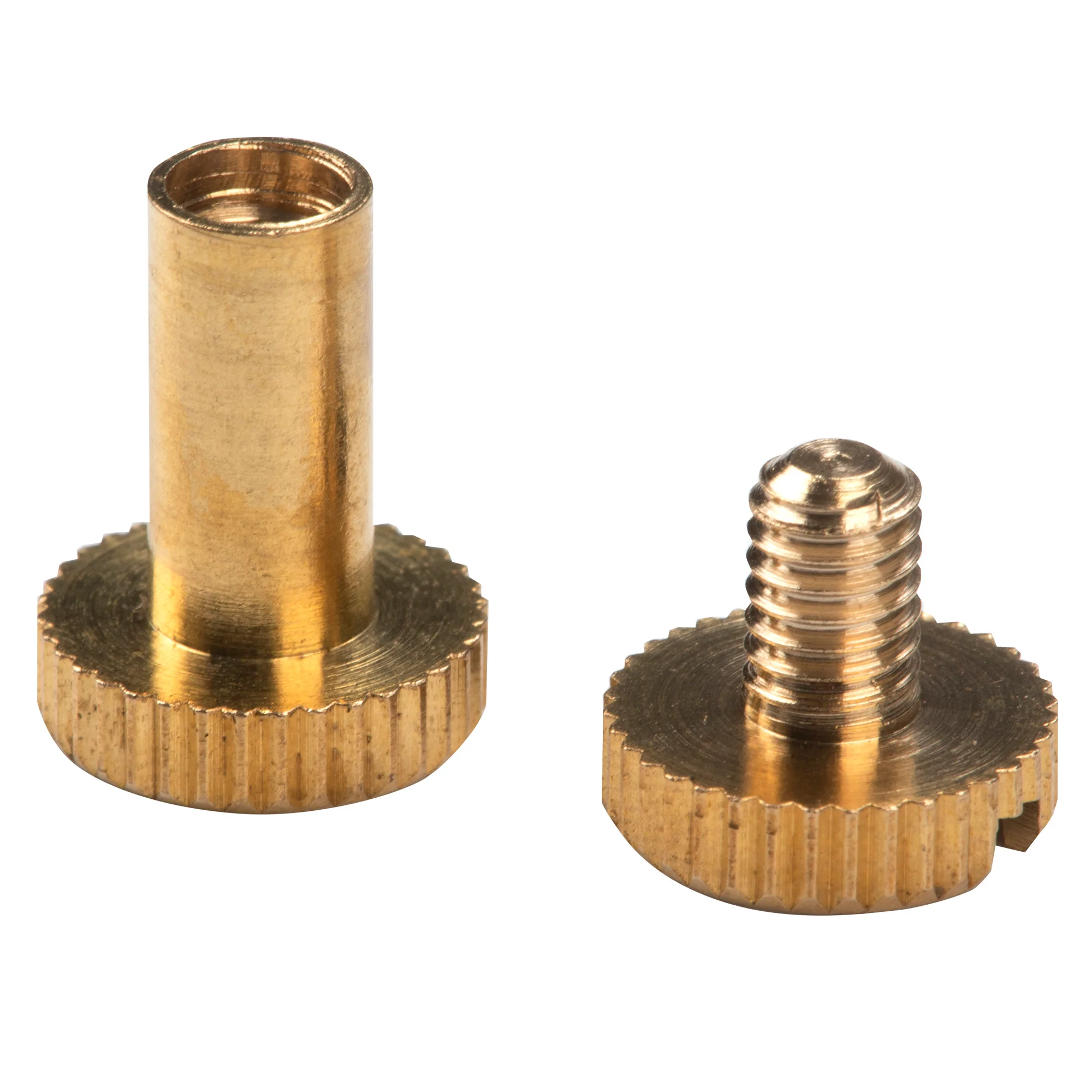 Short Post Chicago Screws, Brass, 3 pc - Image 4