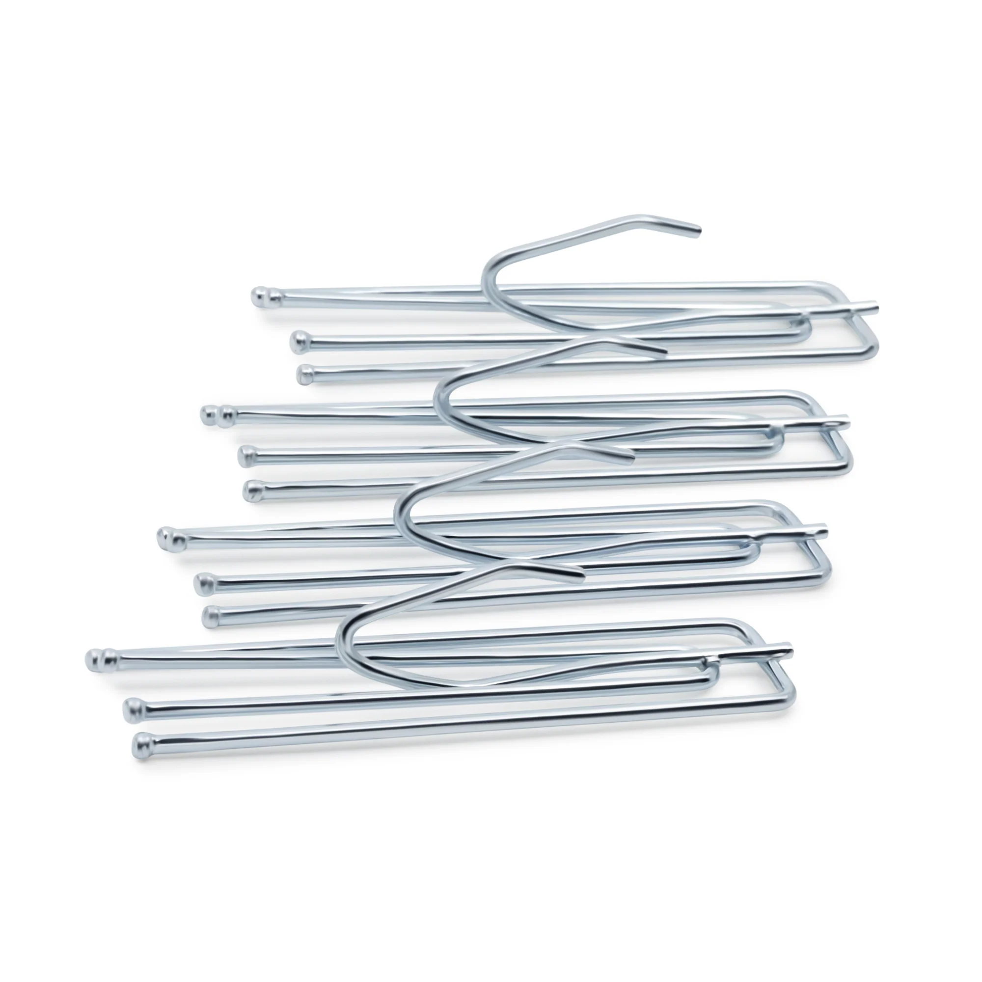 Short Neck Pleater Hooks, Silver, 14 pc - Image 4