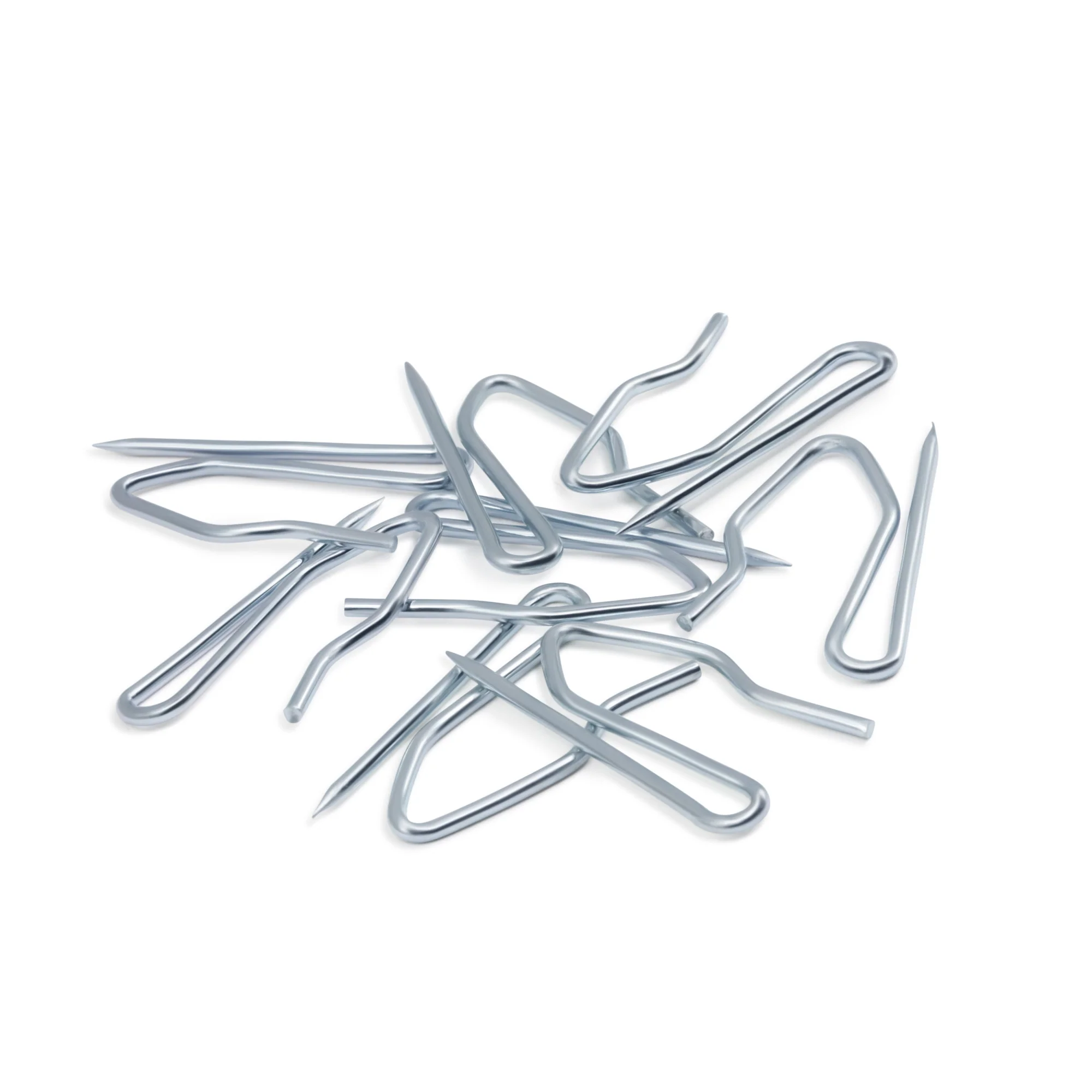 Lightweight Pin-On Hooks, Silver, 56 pc - Image 3