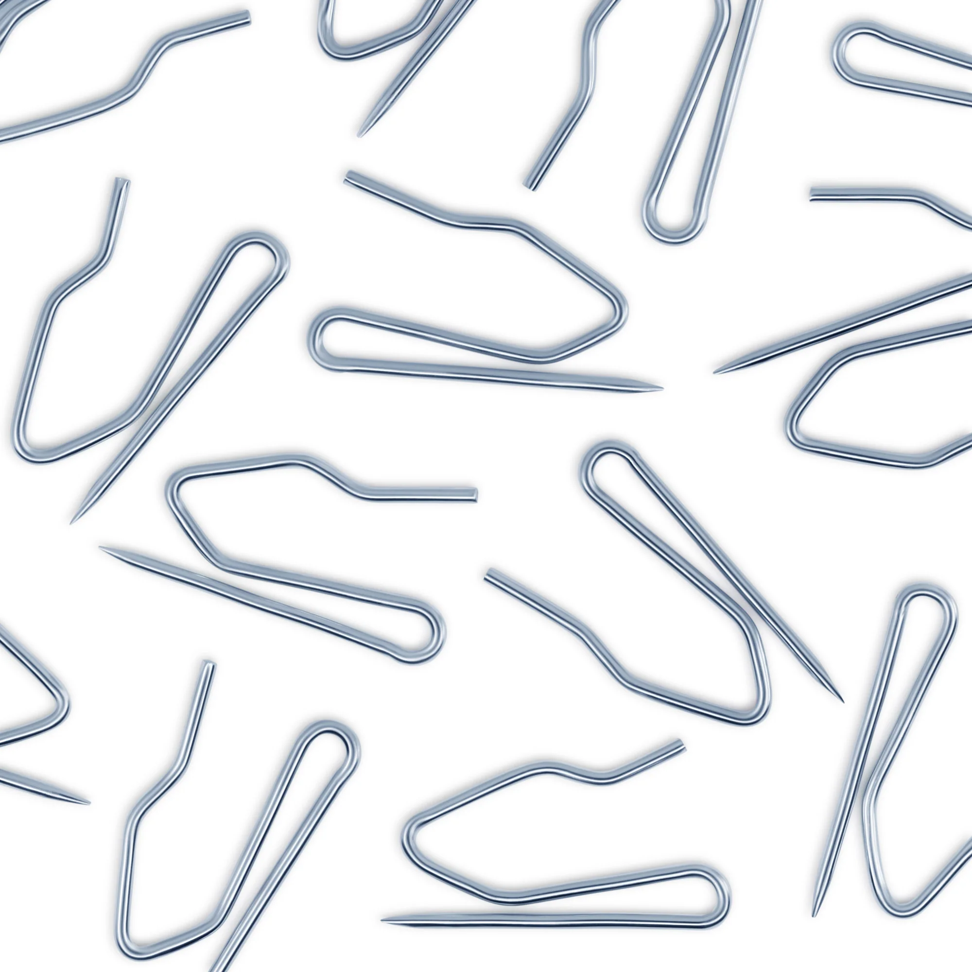 Lightweight Pin-On Hooks, Silver, 56 pc - Image 4