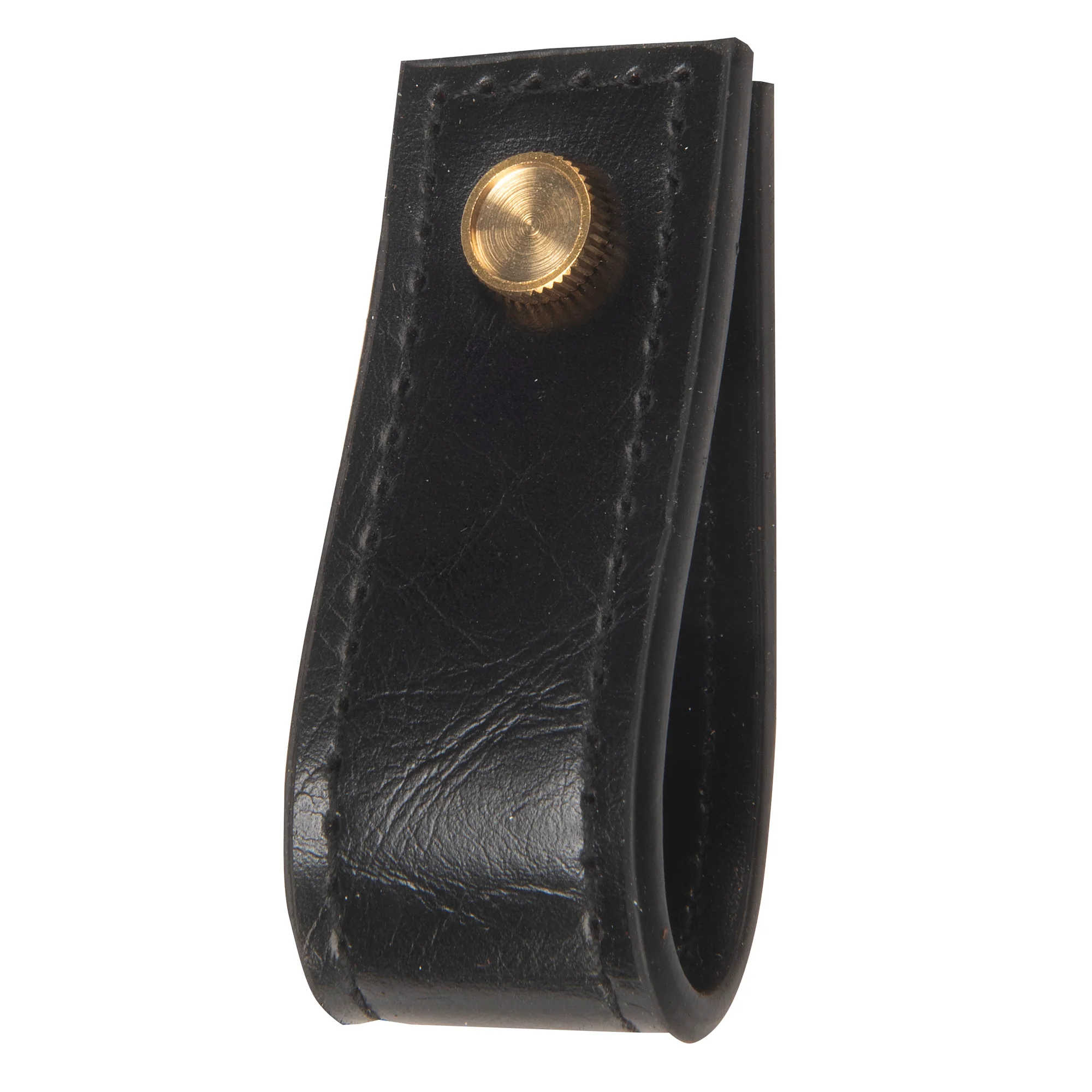 5-1/2" Faux Leather Handle Set, Black - Image 3