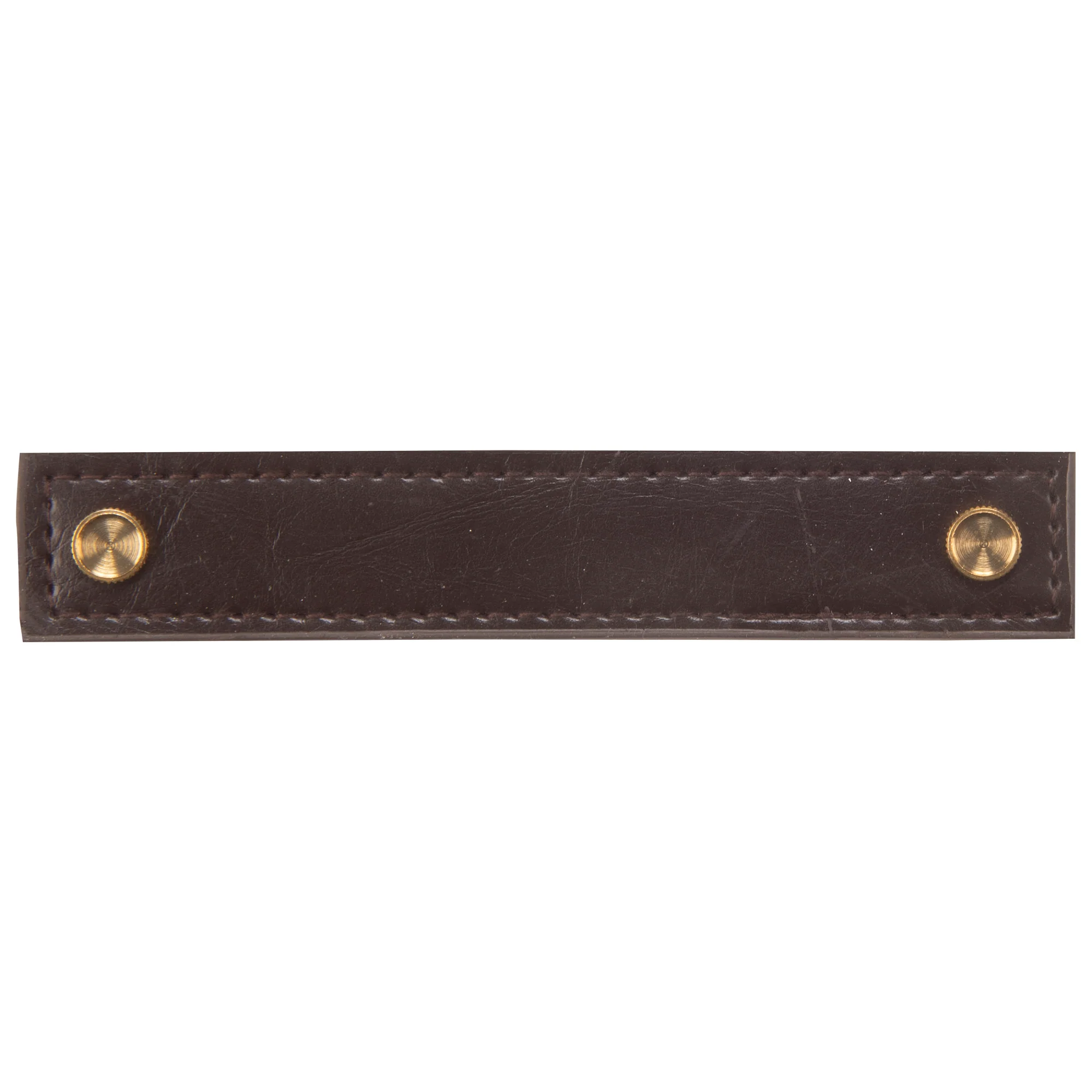 5-1/2" Faux Leather Handle Set, Brown - Image 2