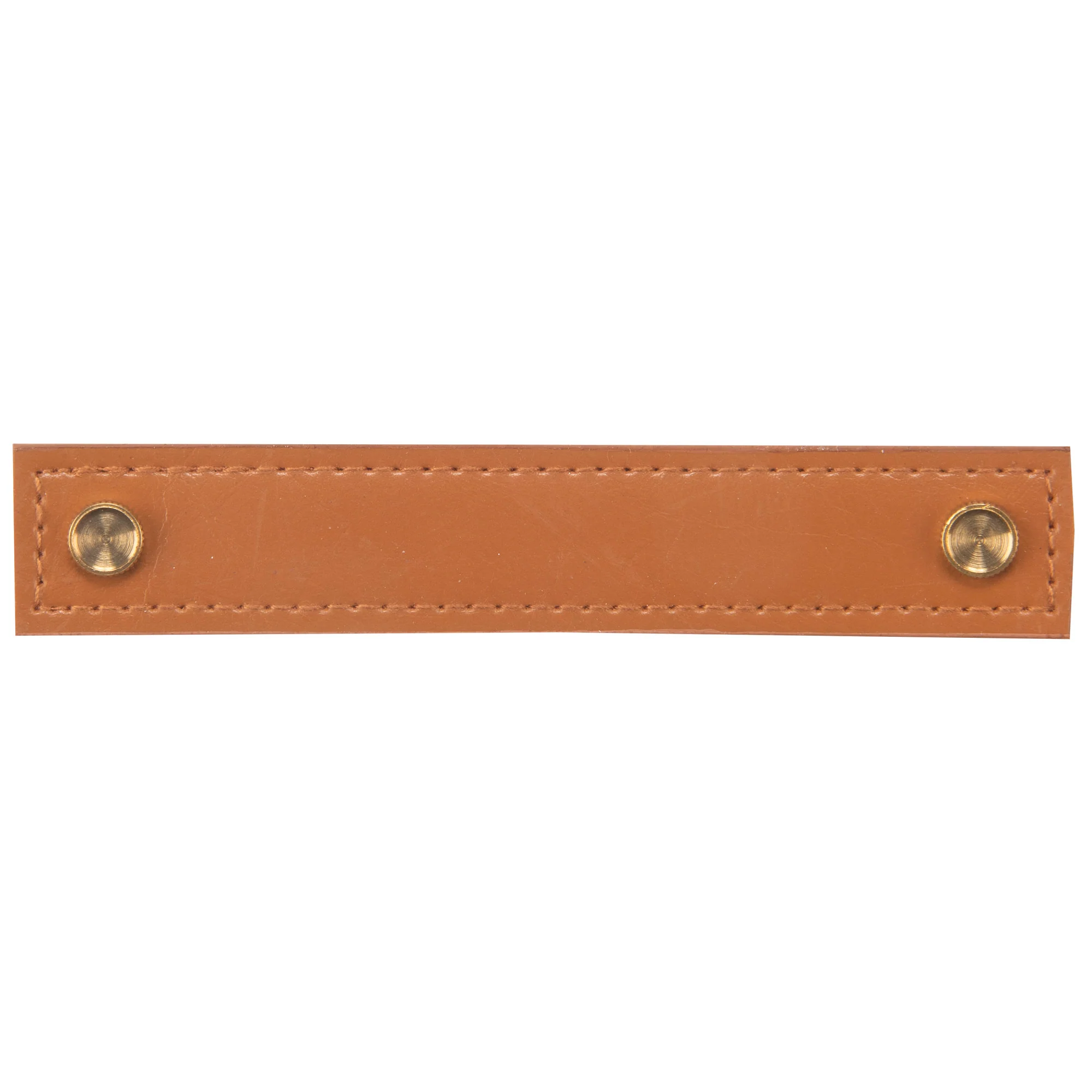 5-1/2" Faux Leather Handle Set, Ocher Brown - Image 2