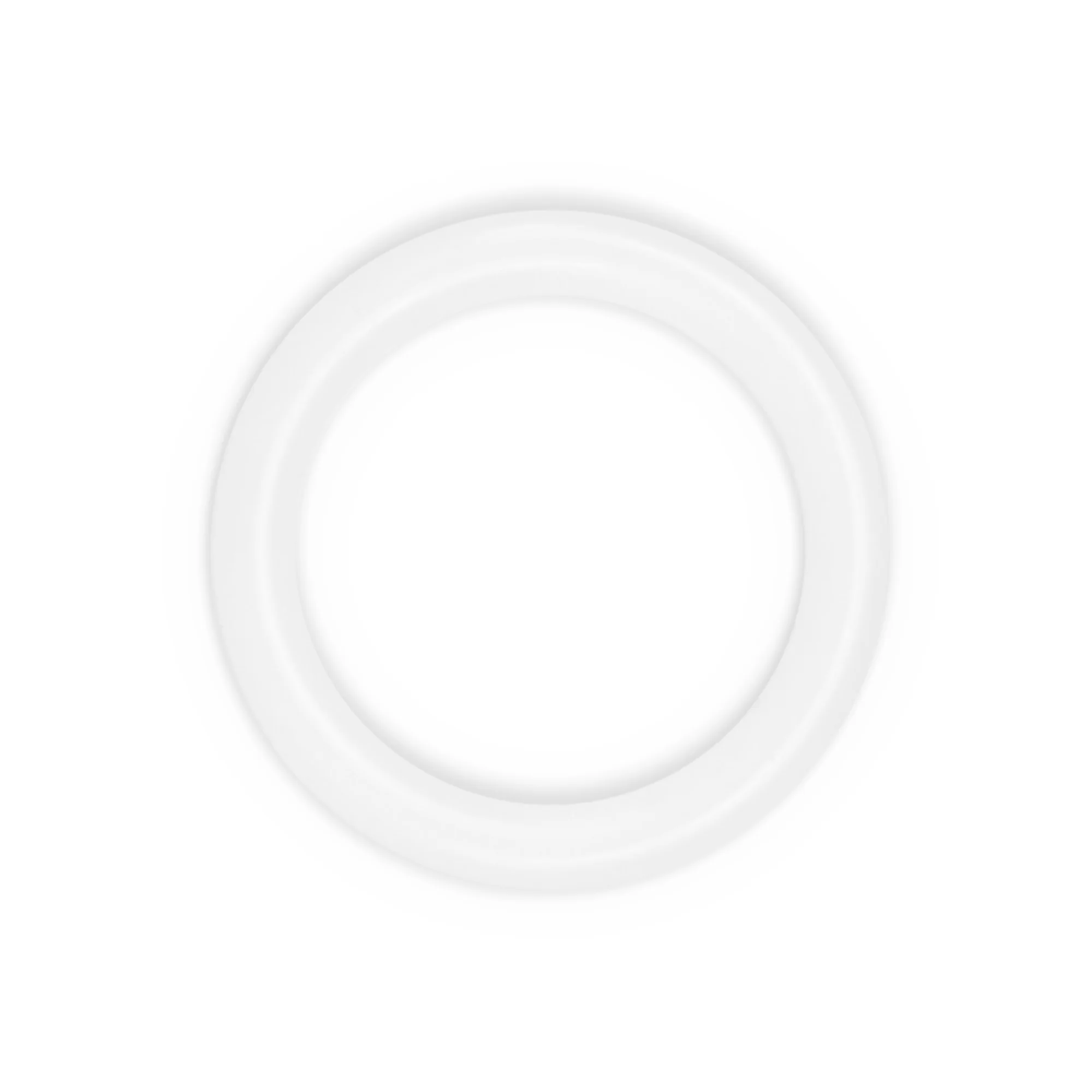 3/4" Plastic Rings, White, 24 pc - Image 2