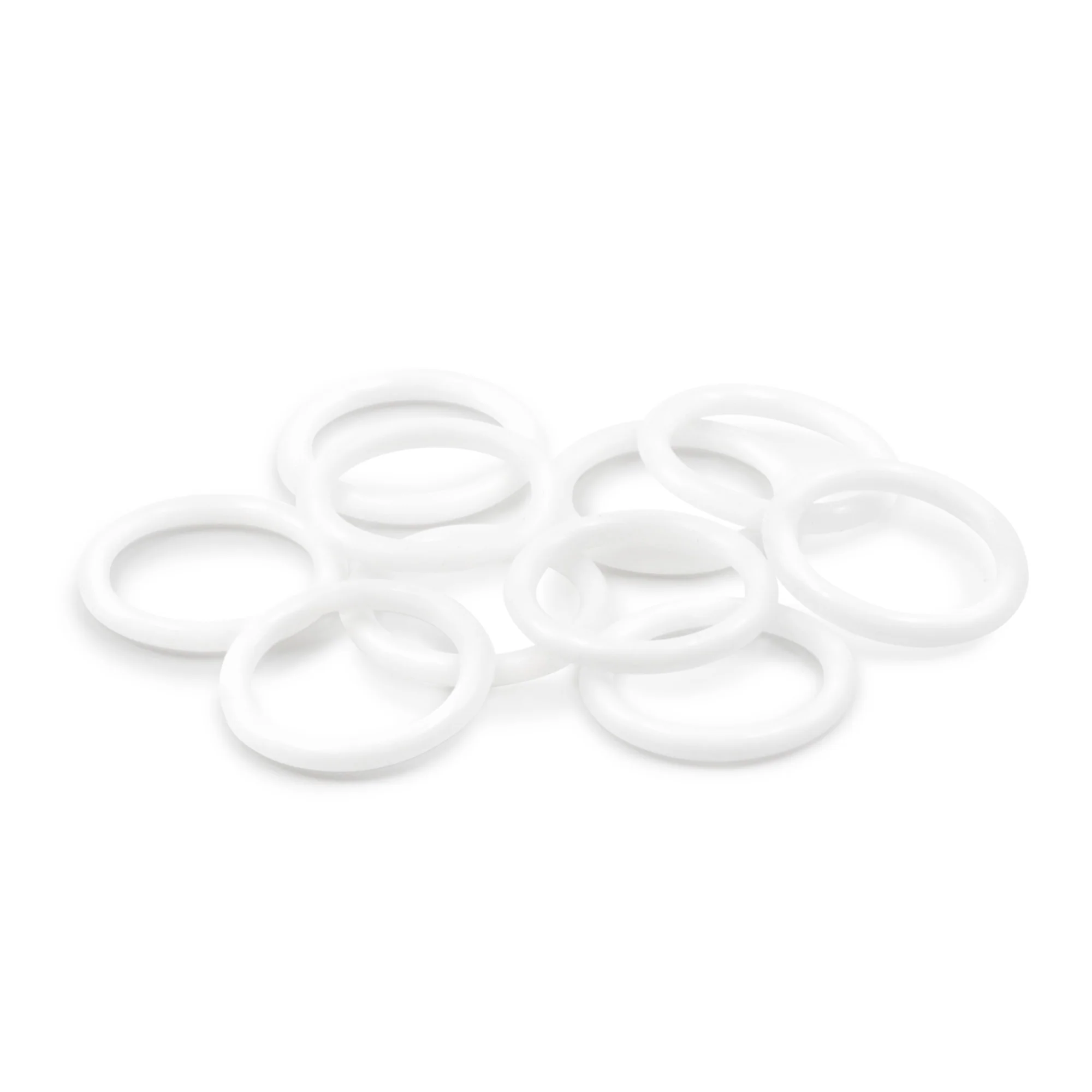 3/4" Plastic Rings, White, 24 pc - Image 4