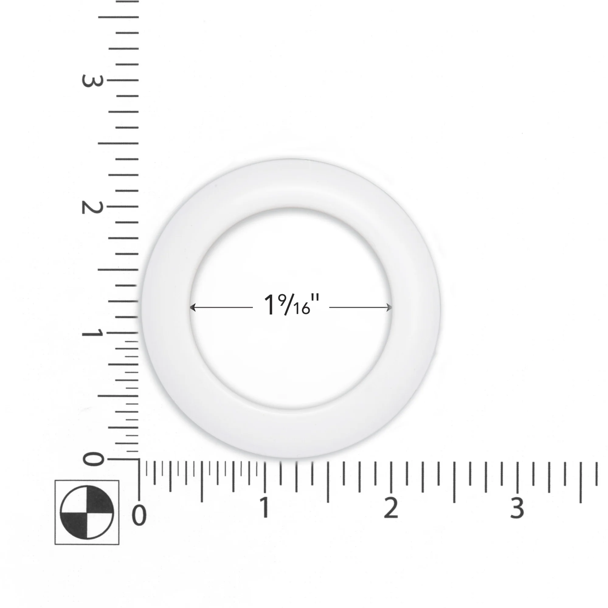 1-9/16" Curtain Grommets, White, 8 Sets - Image 3
