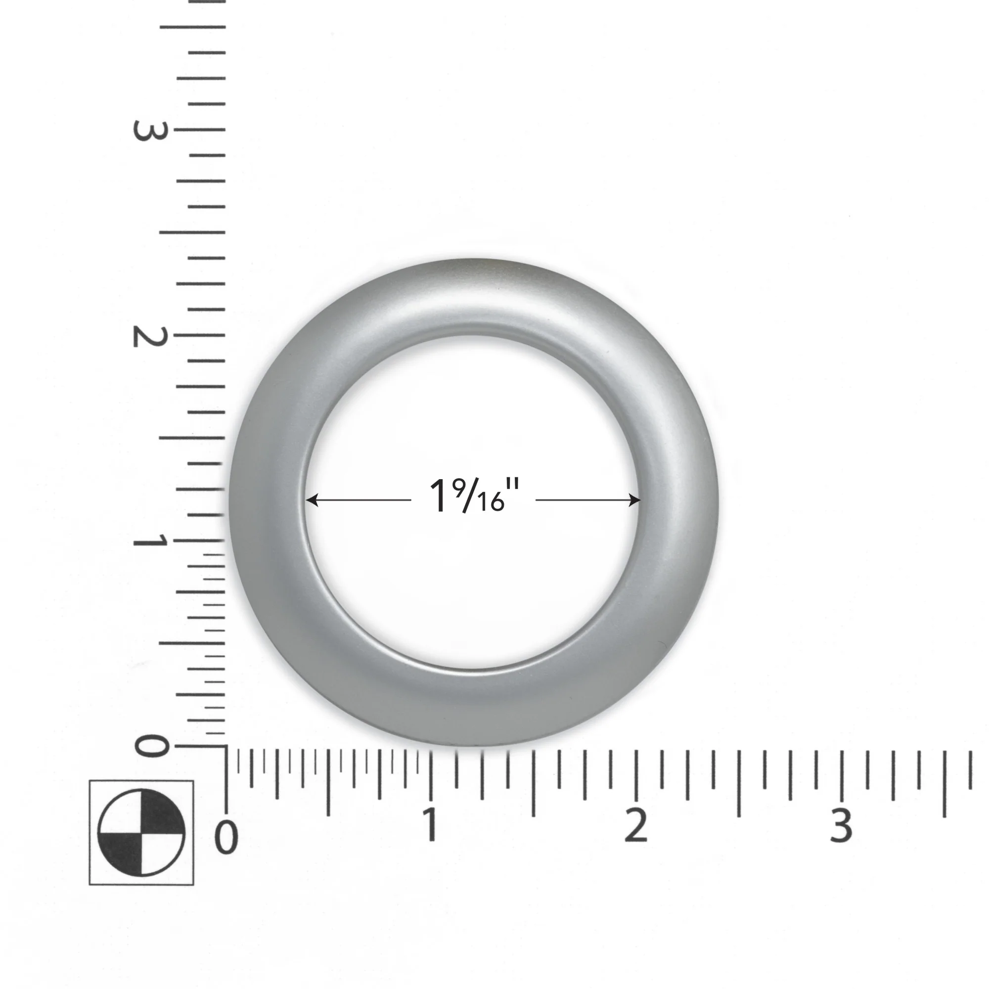 1-9/16" Curtain Grommets, Brushed Silver, 8 Sets - Image 3