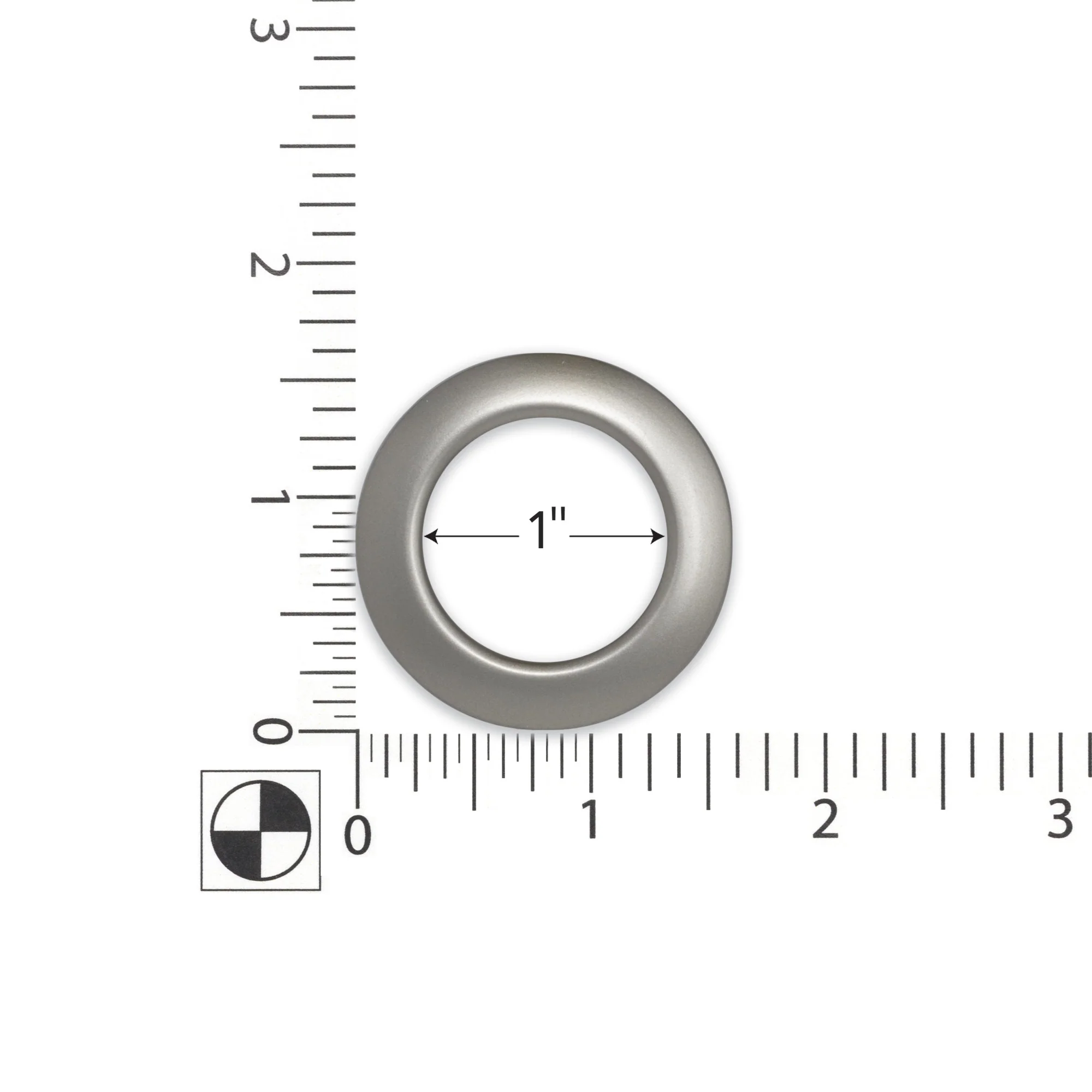 1" Curtain Grommets, Pewter, 8 Sets - Image 3