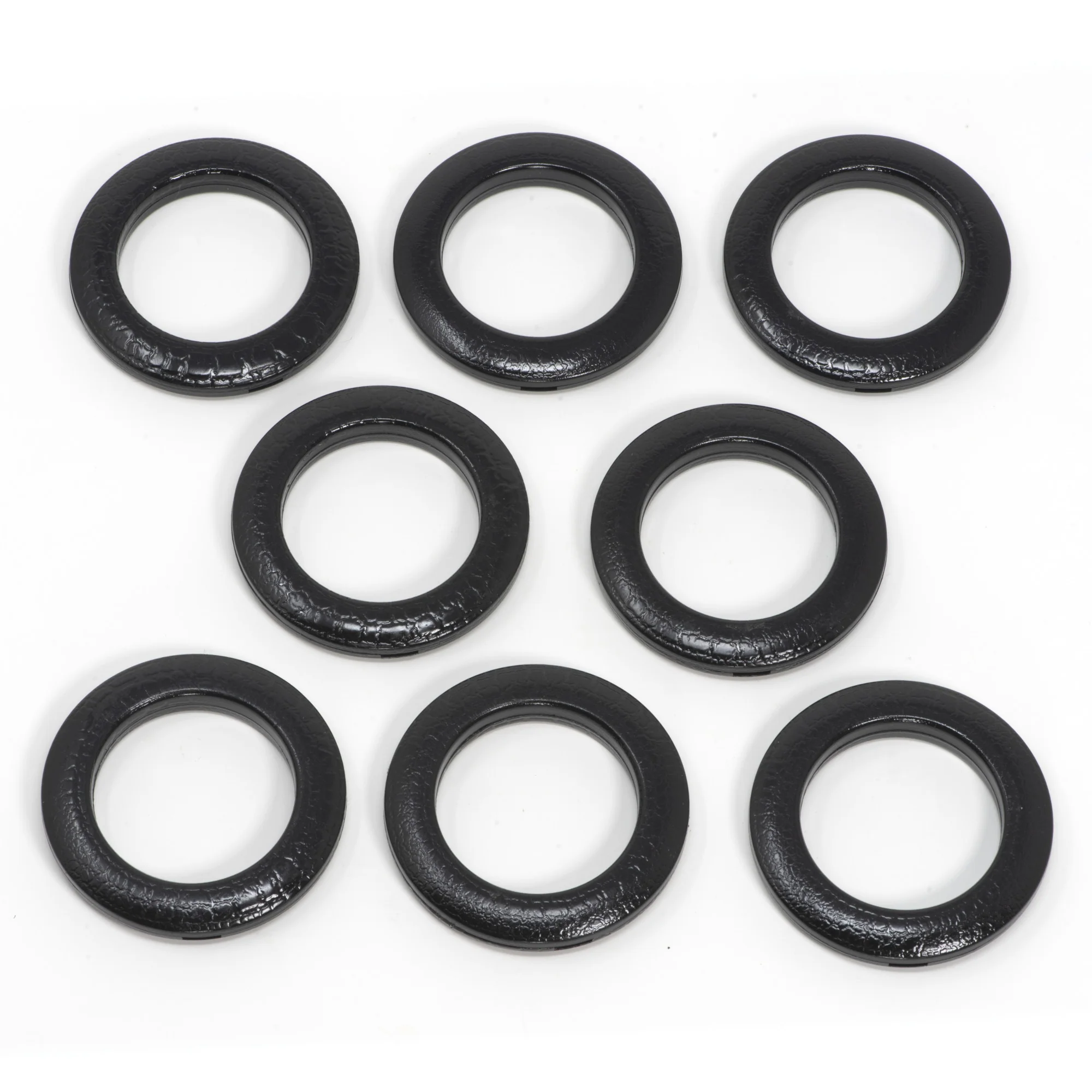 1-9/16" Curtain Grommets, Black Texture, 8 Sets - Image 2