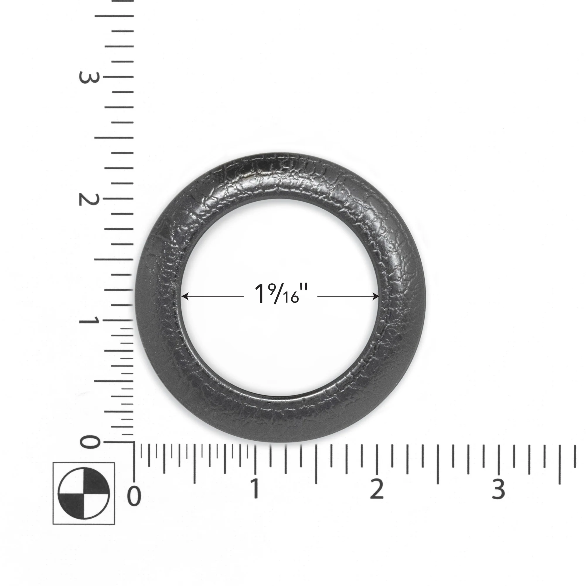 1-9/16" Curtain Grommets, Black Texture, 8 Sets - Image 3
