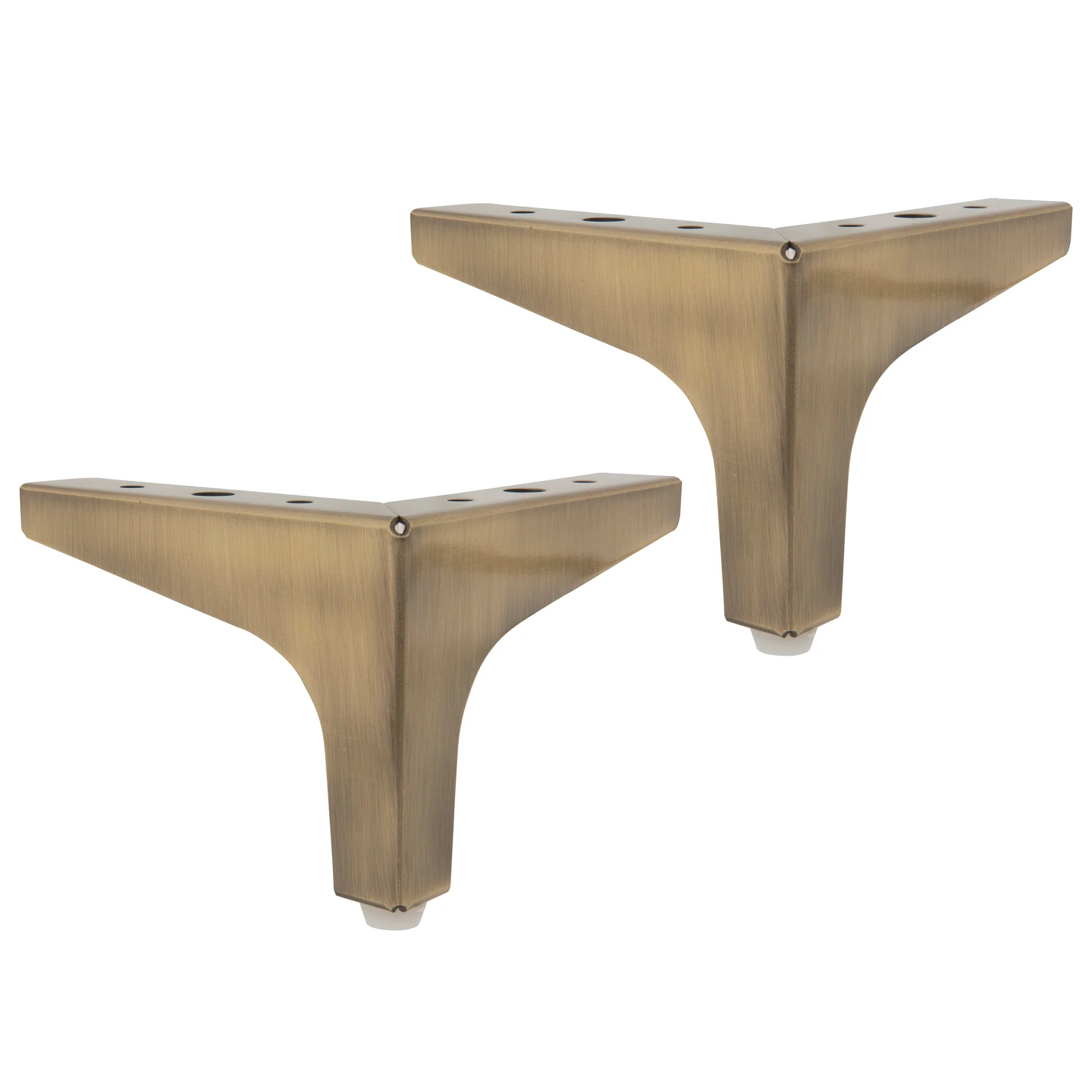 Metal Corner Legs, Antique Brass, 2 pc - Image 2