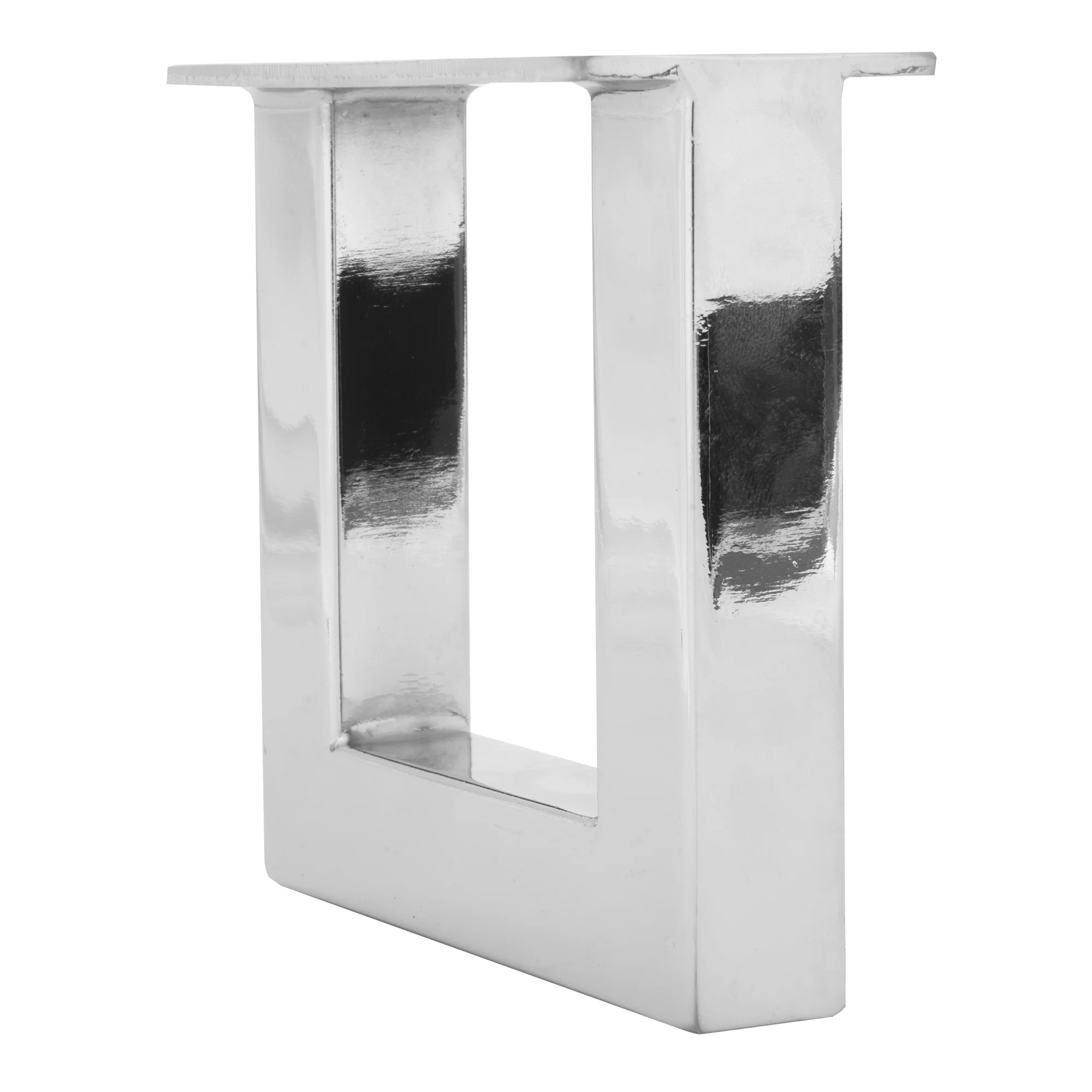 Industrial Metal Legs, Nickel, 2 pc - Image 3