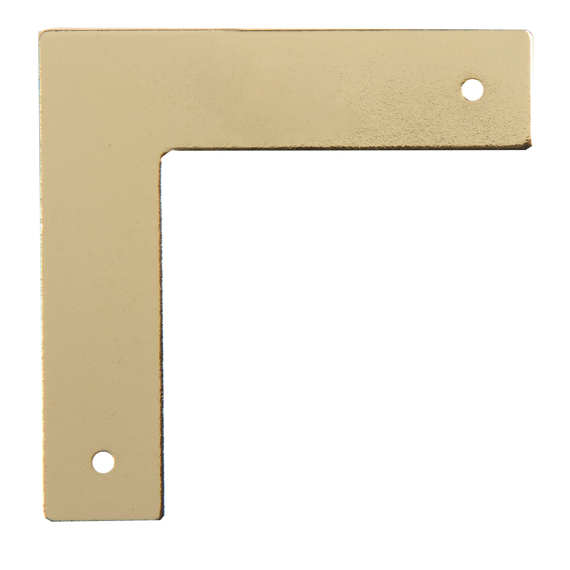 Smooth Campaign Hardware Corners, Small, Brass, 4 pc - Image 3