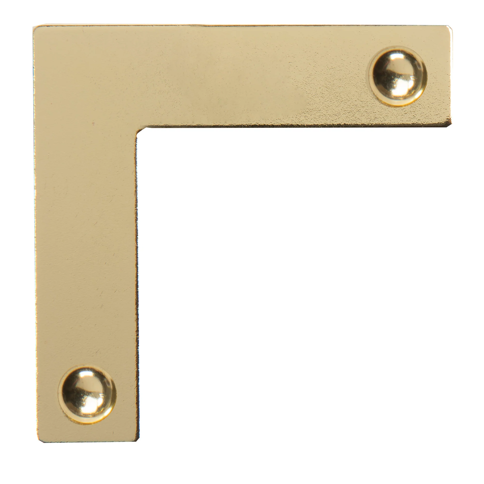 Smooth Campaign Hardware Corners, Small, Brass, 4 pc - Image 4