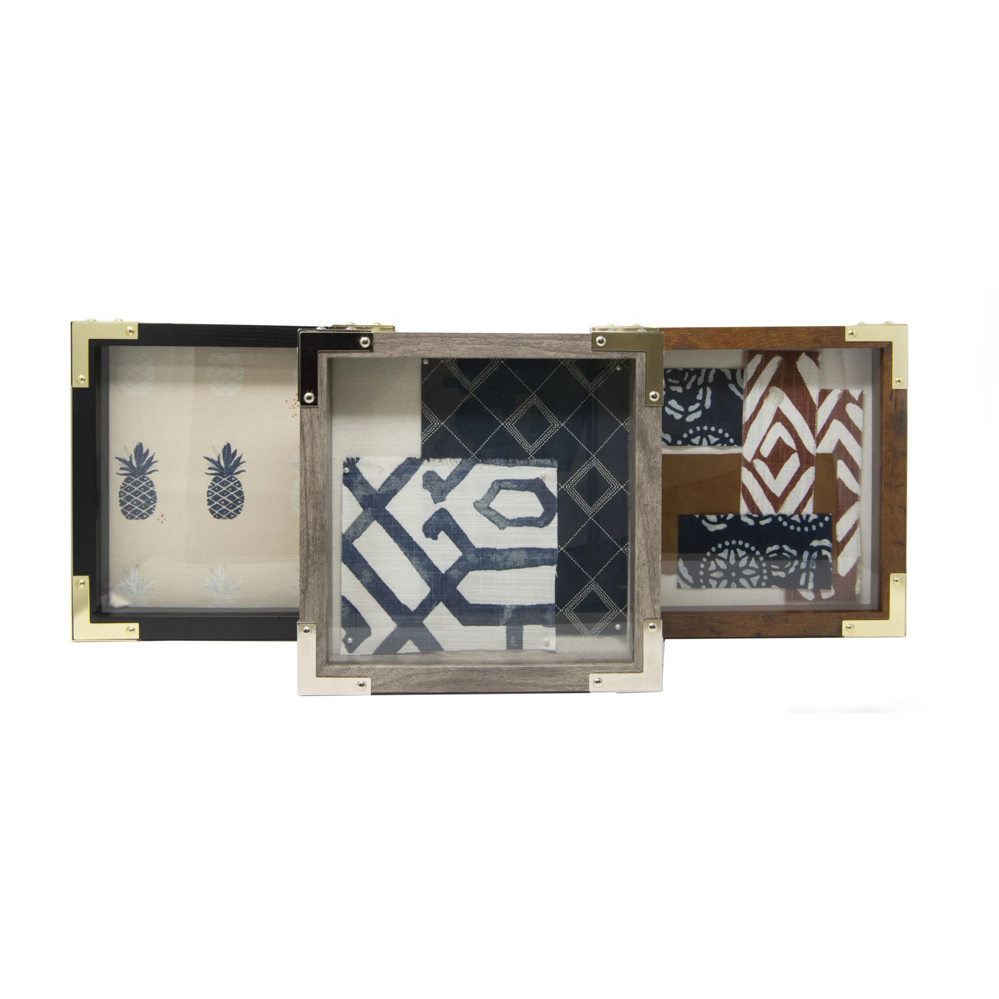 Smooth Campaign Hardware Corners, Small, Brass, 4 pc - Image 6