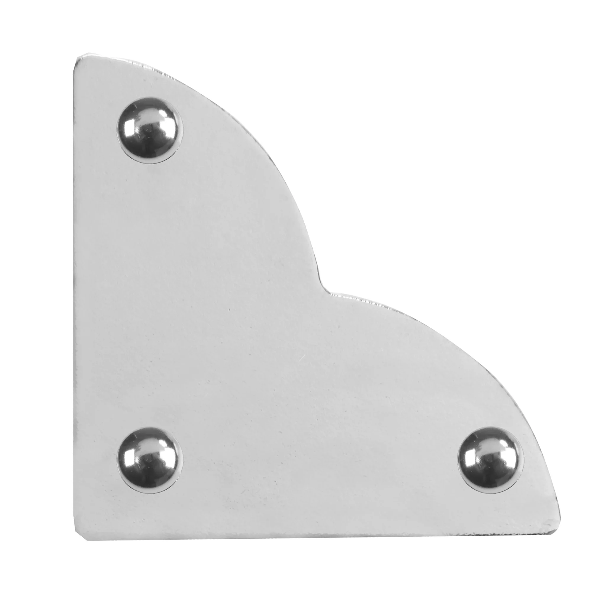 Smooth Quatrefoil Corners, Small, Nickel, 4 pc - Image 2