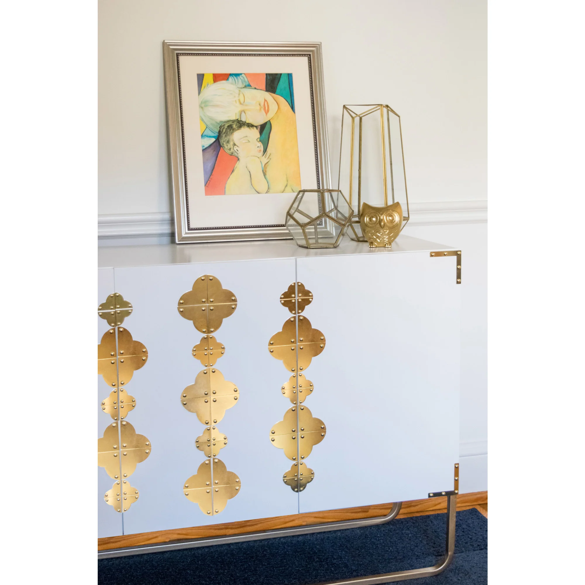 Smooth Quatrefoil Corners, Large, Brass, 4 pc - Image 5