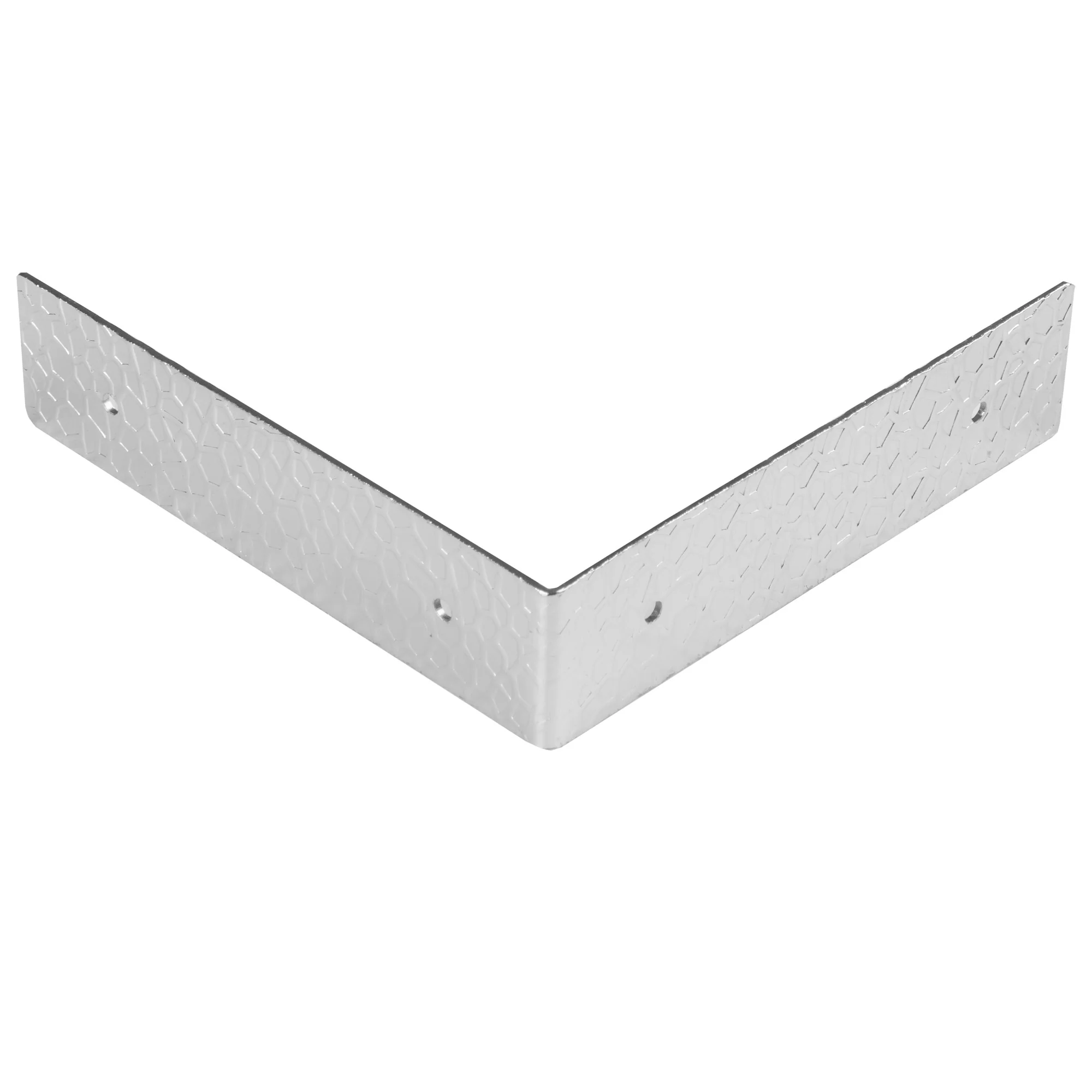 Textured Right Angle Corners, Large, Nickel, 4 pc - Image 3