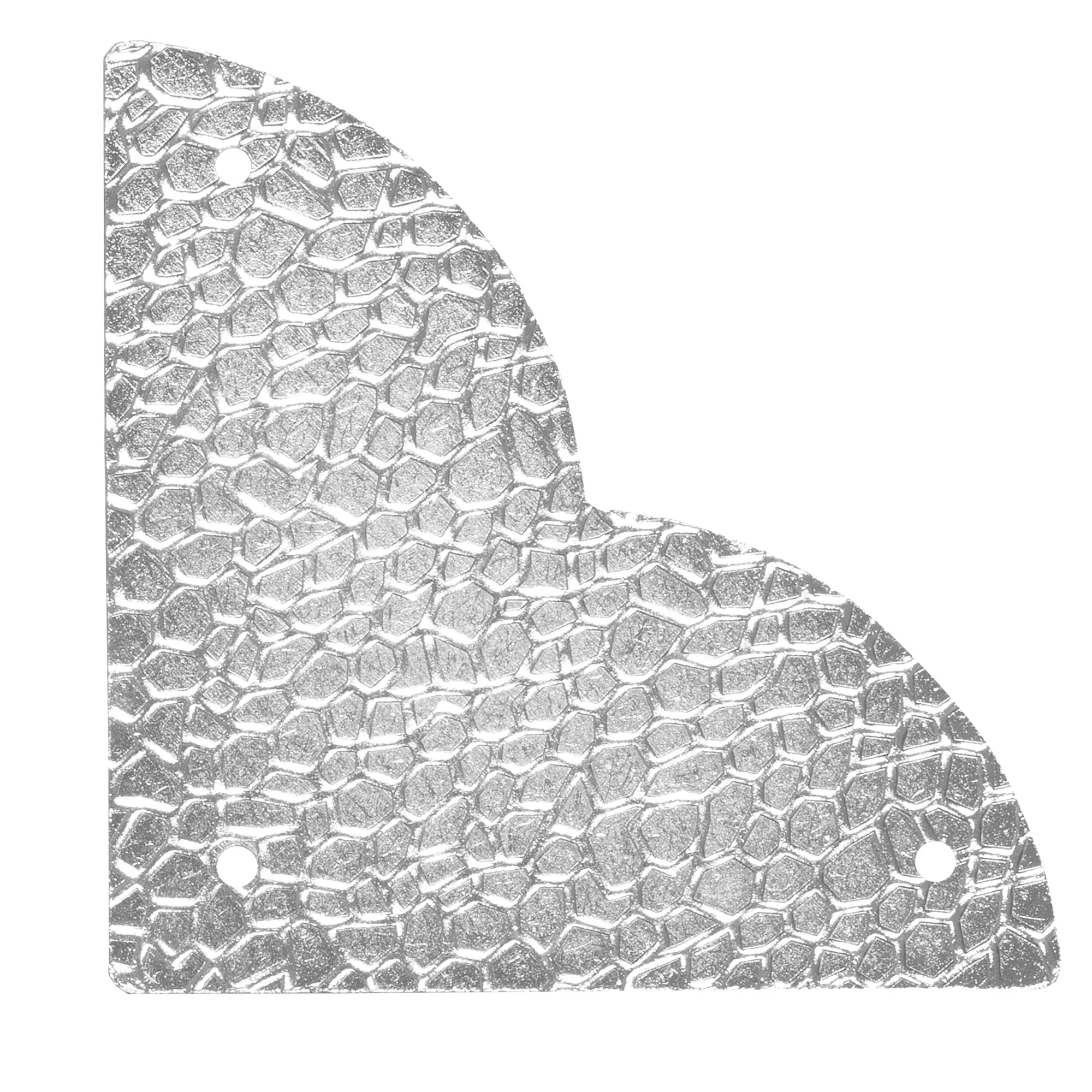 Textured Quatrefoil Corners, Large, Nickel, 4pc - Image 2
