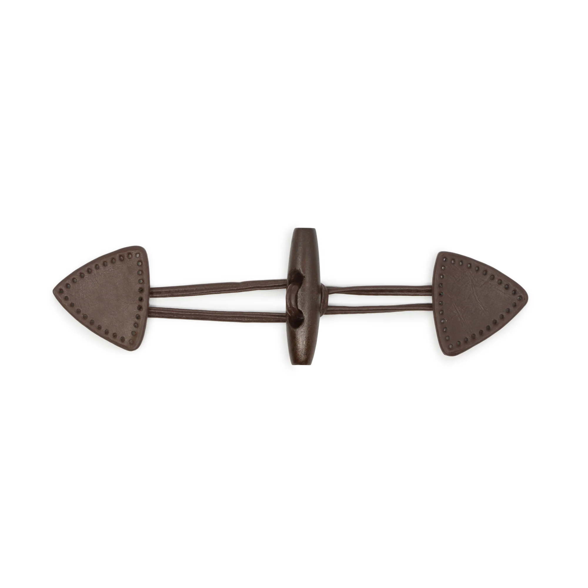 Sew-On Toggle, 1 pc, Brown - Image 2
