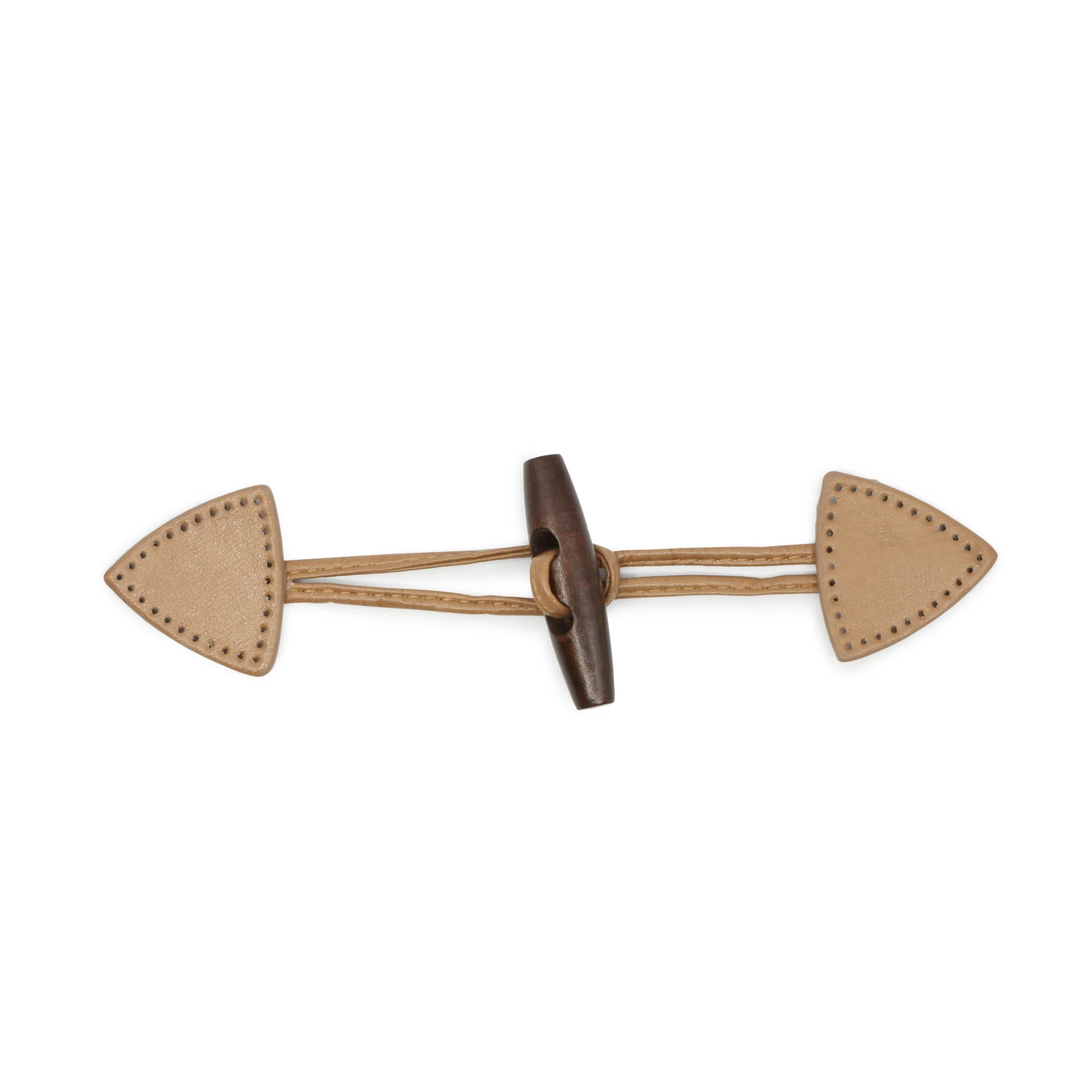 Sew-On Toggle, 1 pc, Tan - Image 2