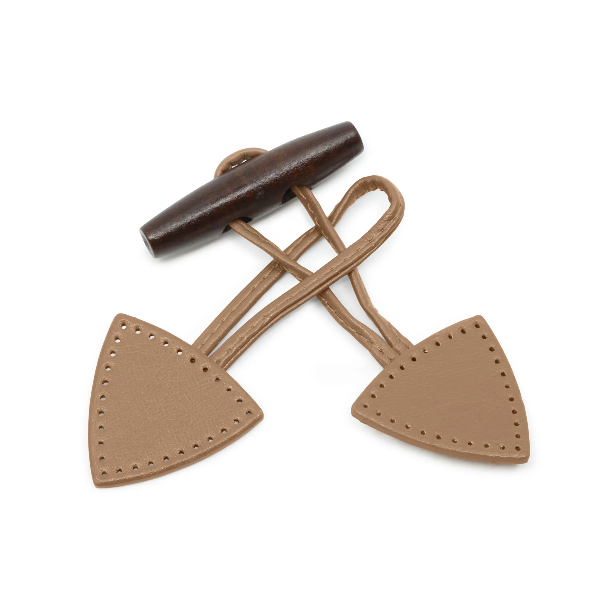 Sew-On Toggle, 1 pc, Tan - Image 3