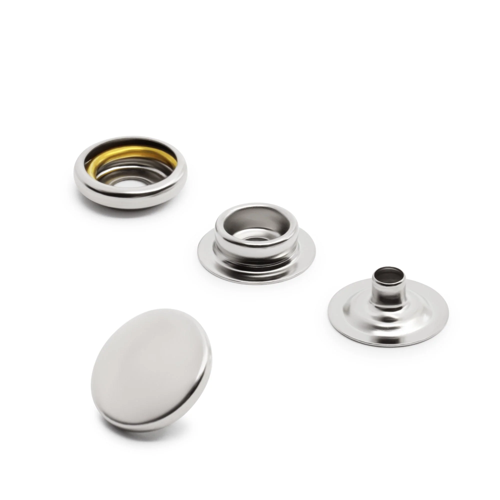 5/8" Heavy Duty Snaps, 7 Sets, Nickel - Image 3