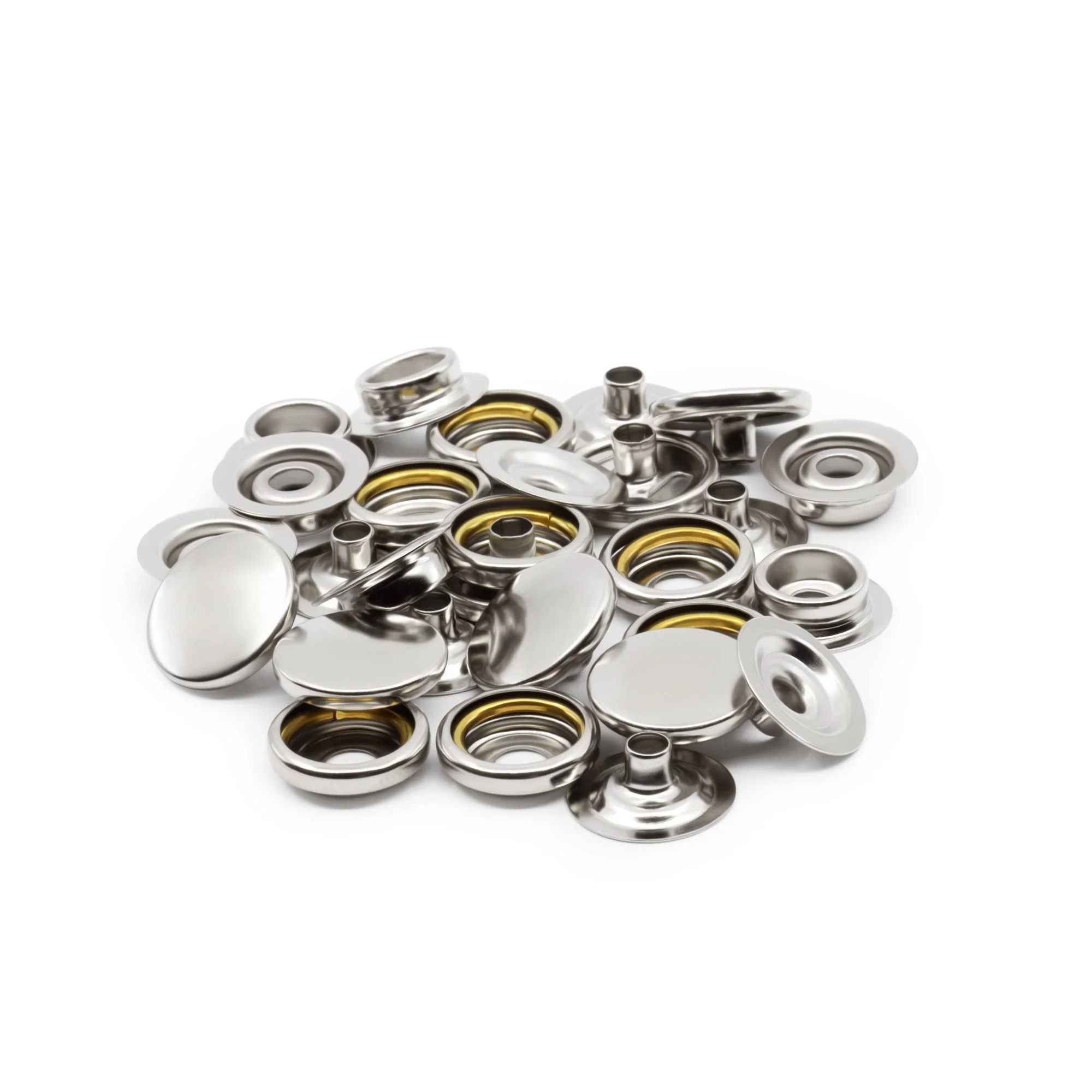 5/8" Heavy Duty Snaps, 7 Sets, Nickel - Image 5