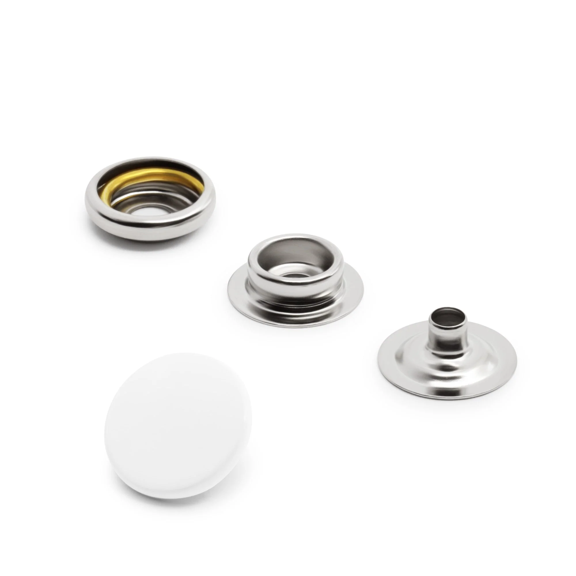 5/8" Heavy Duty Snaps, 7 Sets, White - Image 3