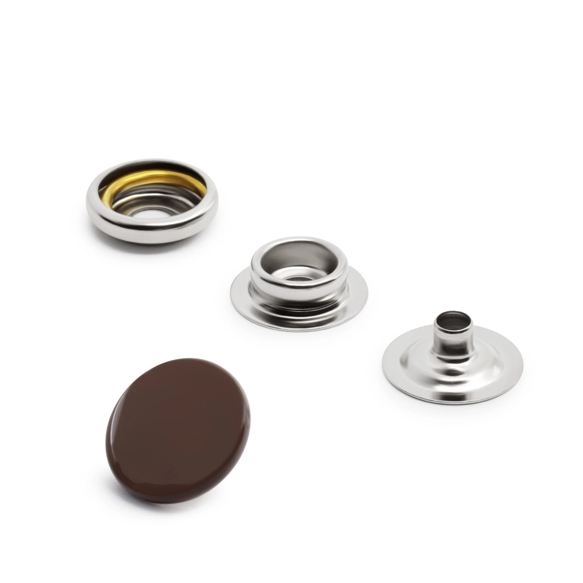 5/8" Heavy Duty Snaps, 7 Sets, Brown - Image 3