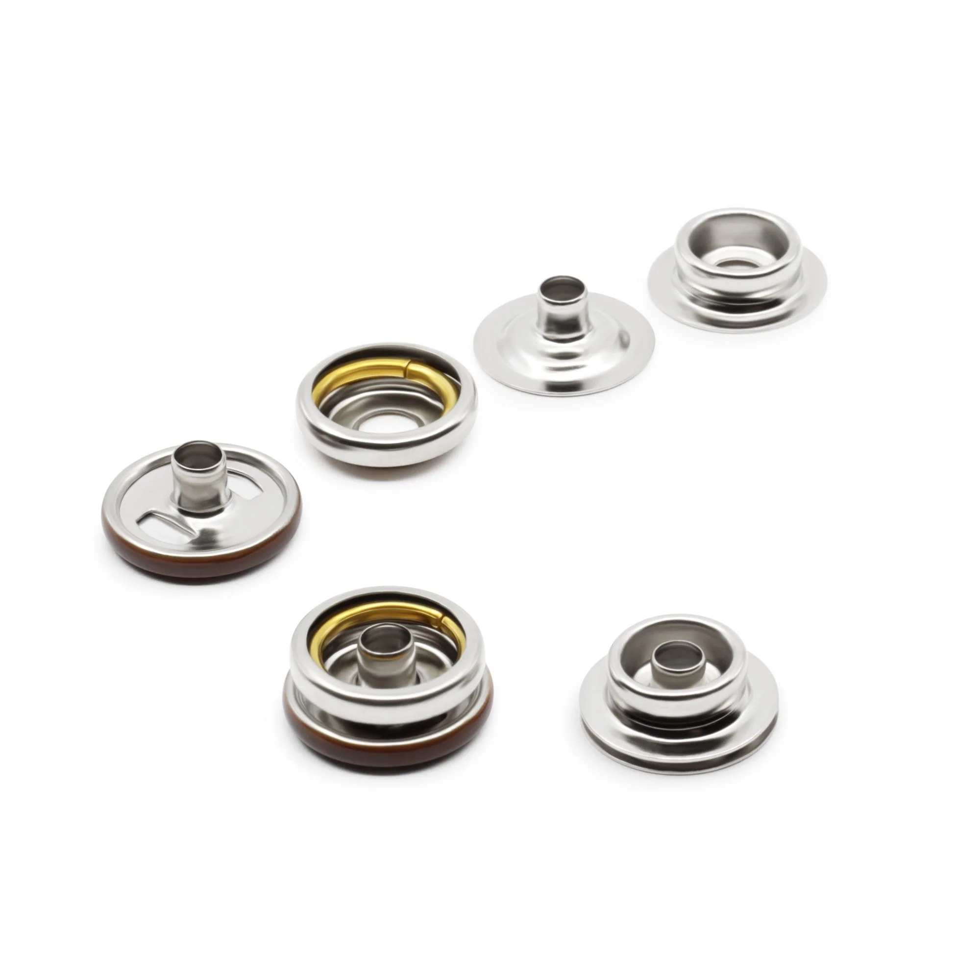 5/8" Heavy Duty Snaps, 7 Sets, Brown - Image 4