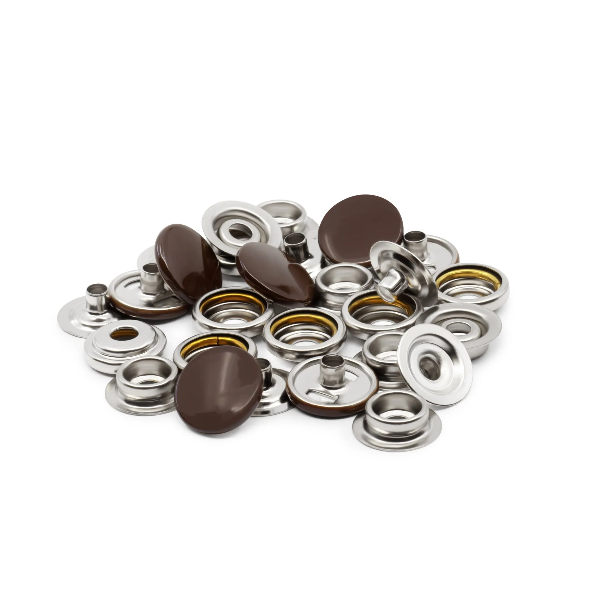 5/8" Heavy Duty Snaps, 7 Sets, Brown - Image 5