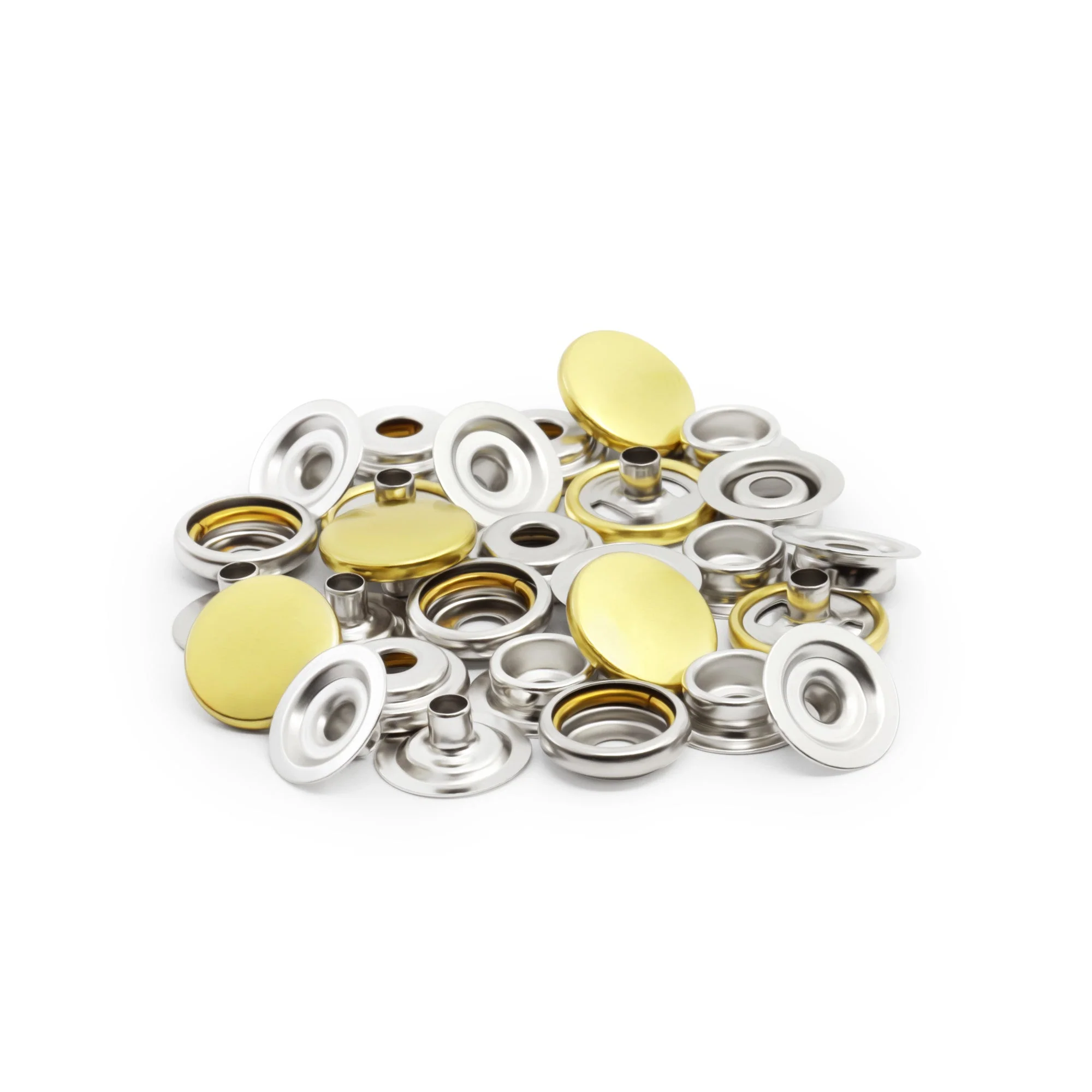 5/8" Heavy Duty Snaps, 7 Sets, Gold - Image 5