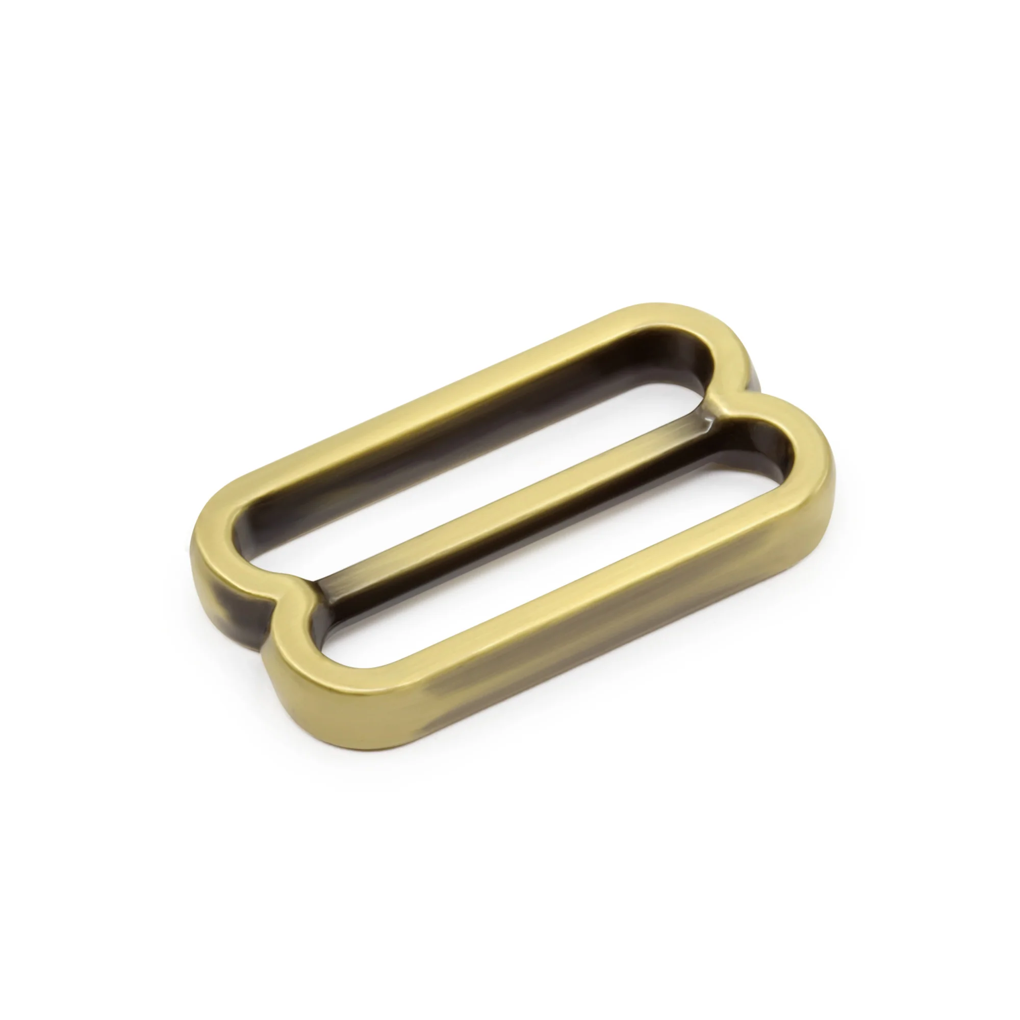 1" Fashion Slide Adjusters, Antique Brass, 2 pc - Image 2