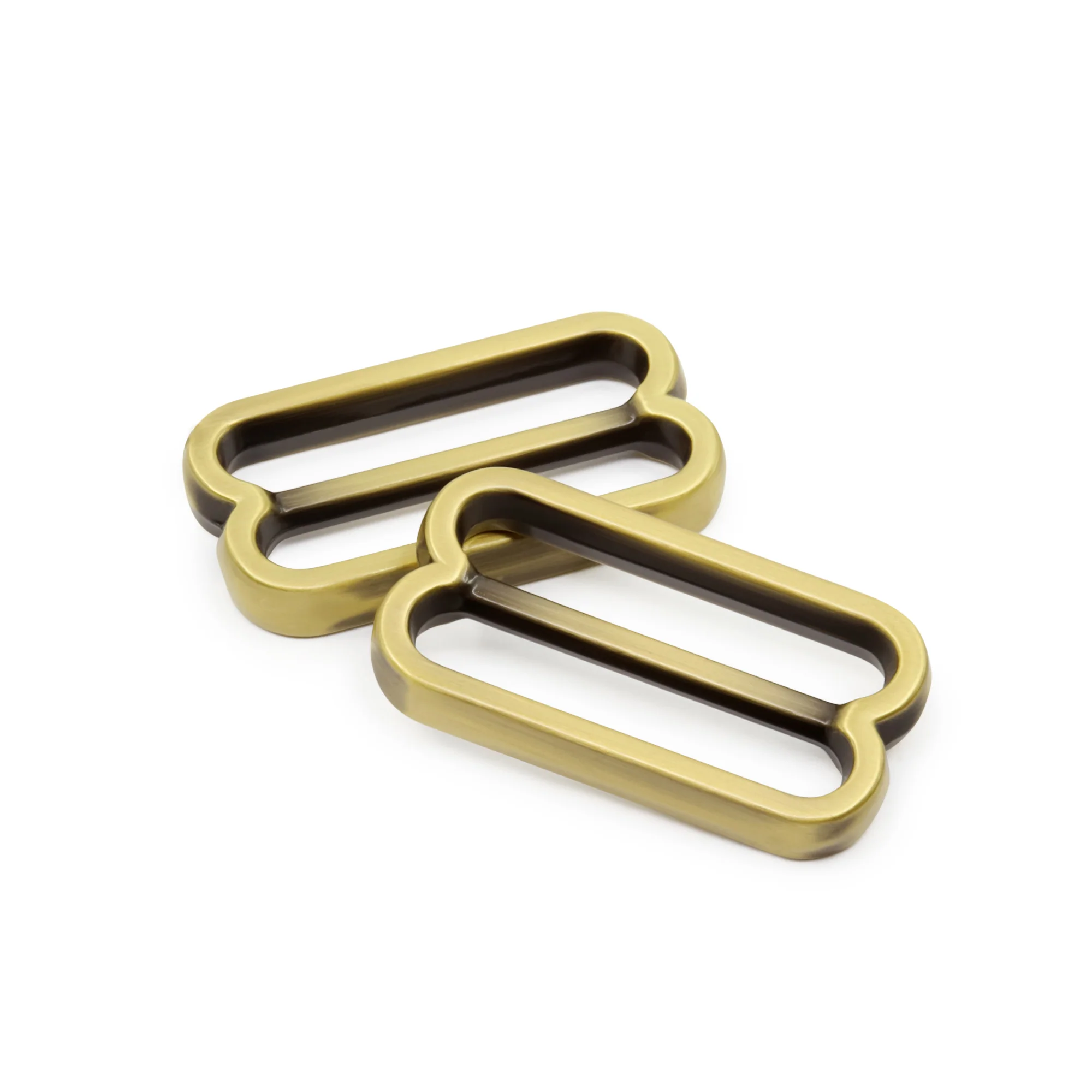 1" Fashion Slide Adjusters, Antique Brass, 2 pc - Image 4