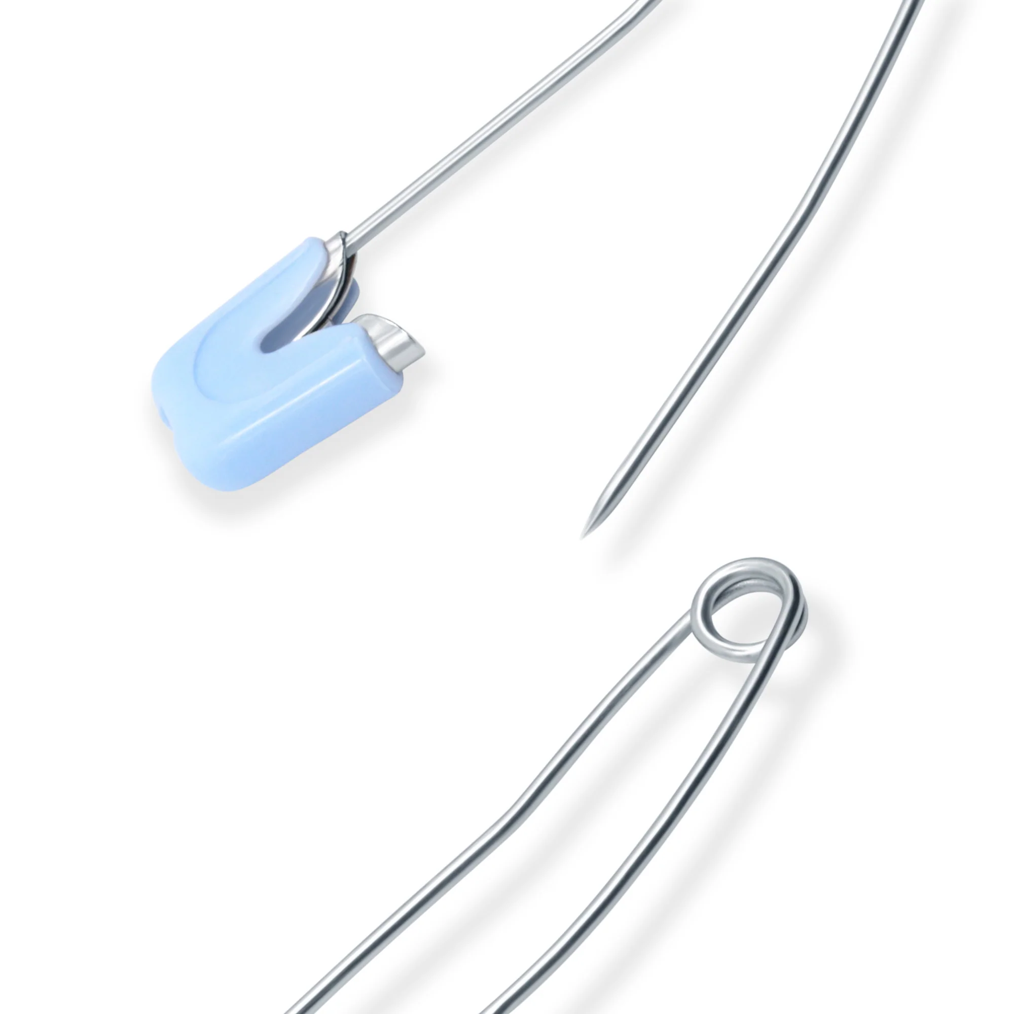 Pastel Baby-Safe Diaper Pins, 4 Count, Assorted Colors - Image 3