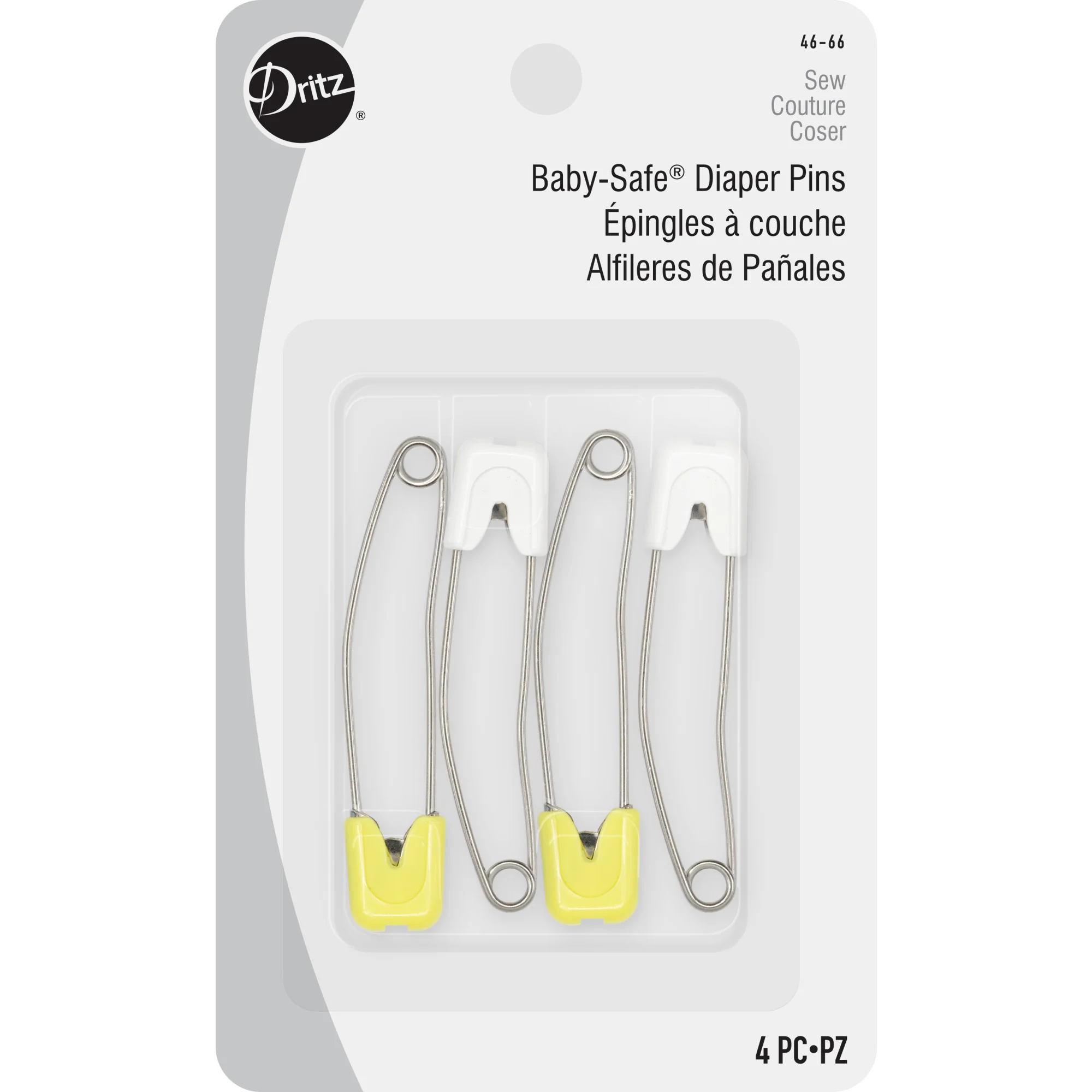 Pastel Baby-Safe Diaper Pins, 4 Count, Assorted Colors - Image 6
