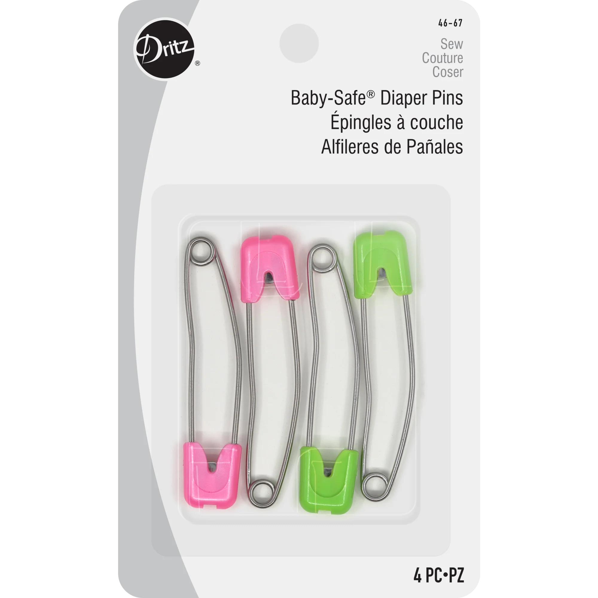 Bright Baby-Safe Diaper Pins, 4 Count, Assorted Colors - Image 11