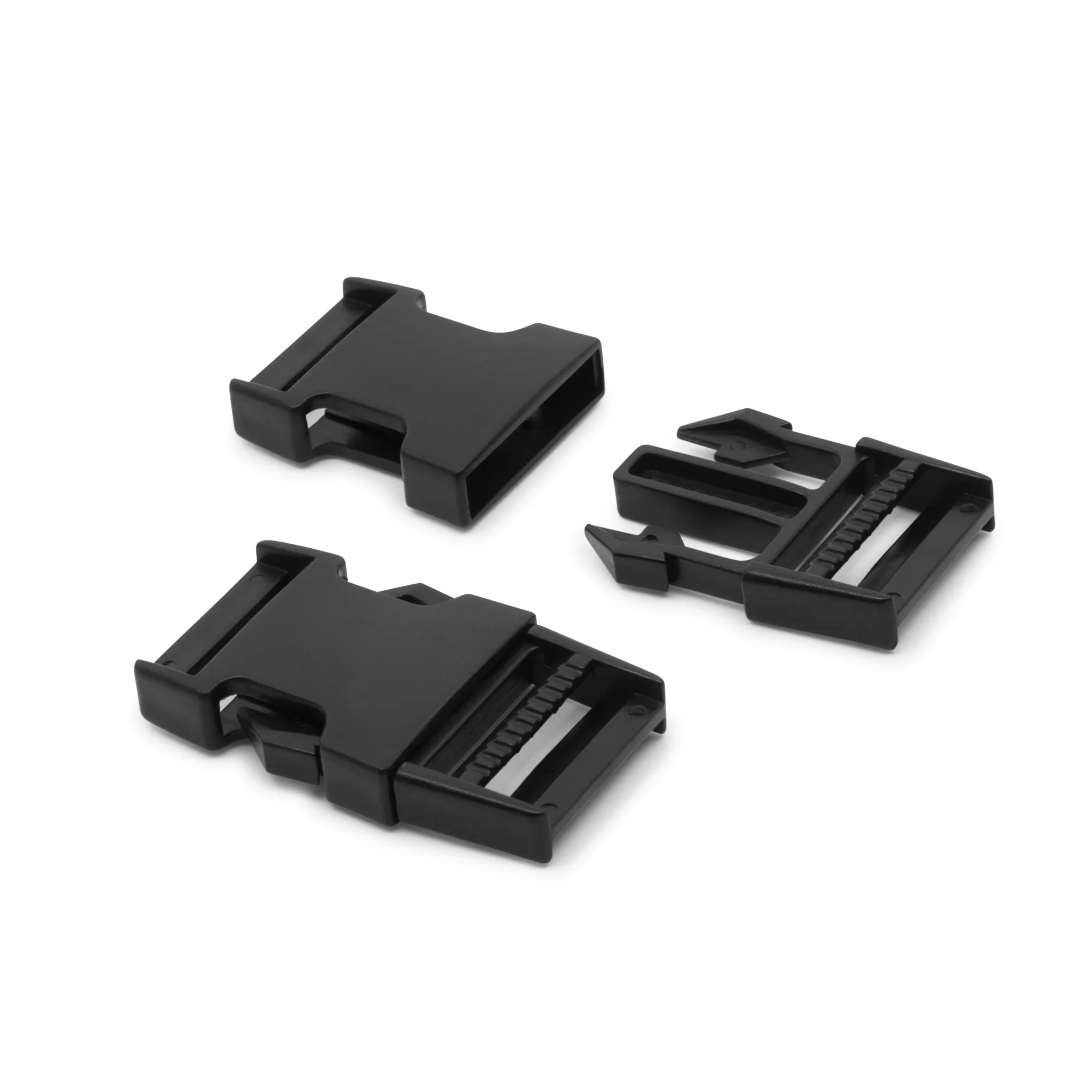 1" Parachute Buckle, Black - Image 3
