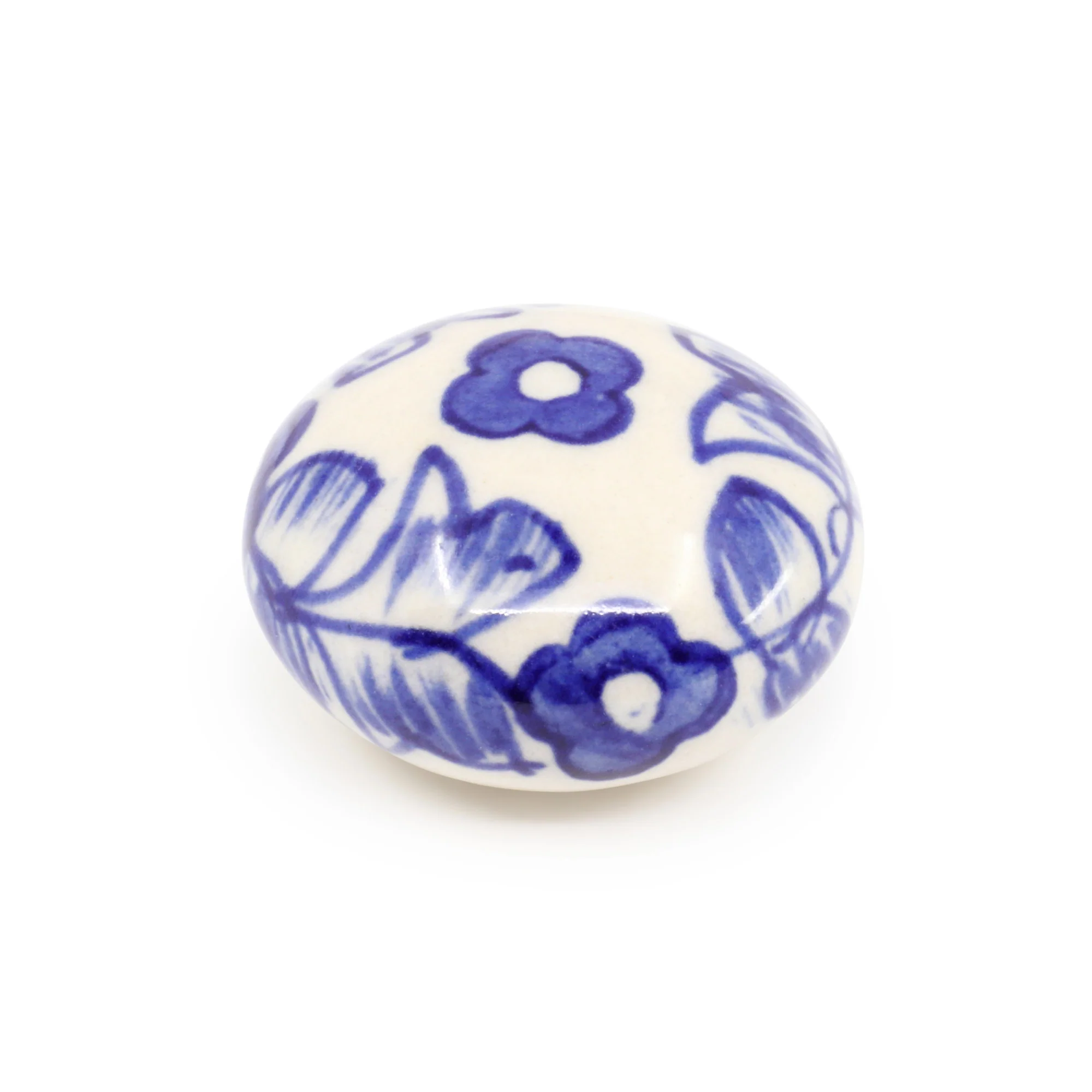 Ceramic Small Delft Ball Knob, Blue & White - Image 3