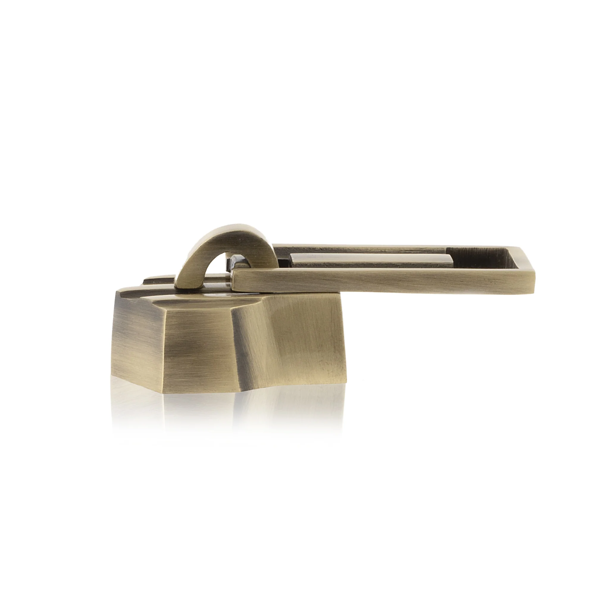 Brass Zipper Pull, Antique Brass - Image 2