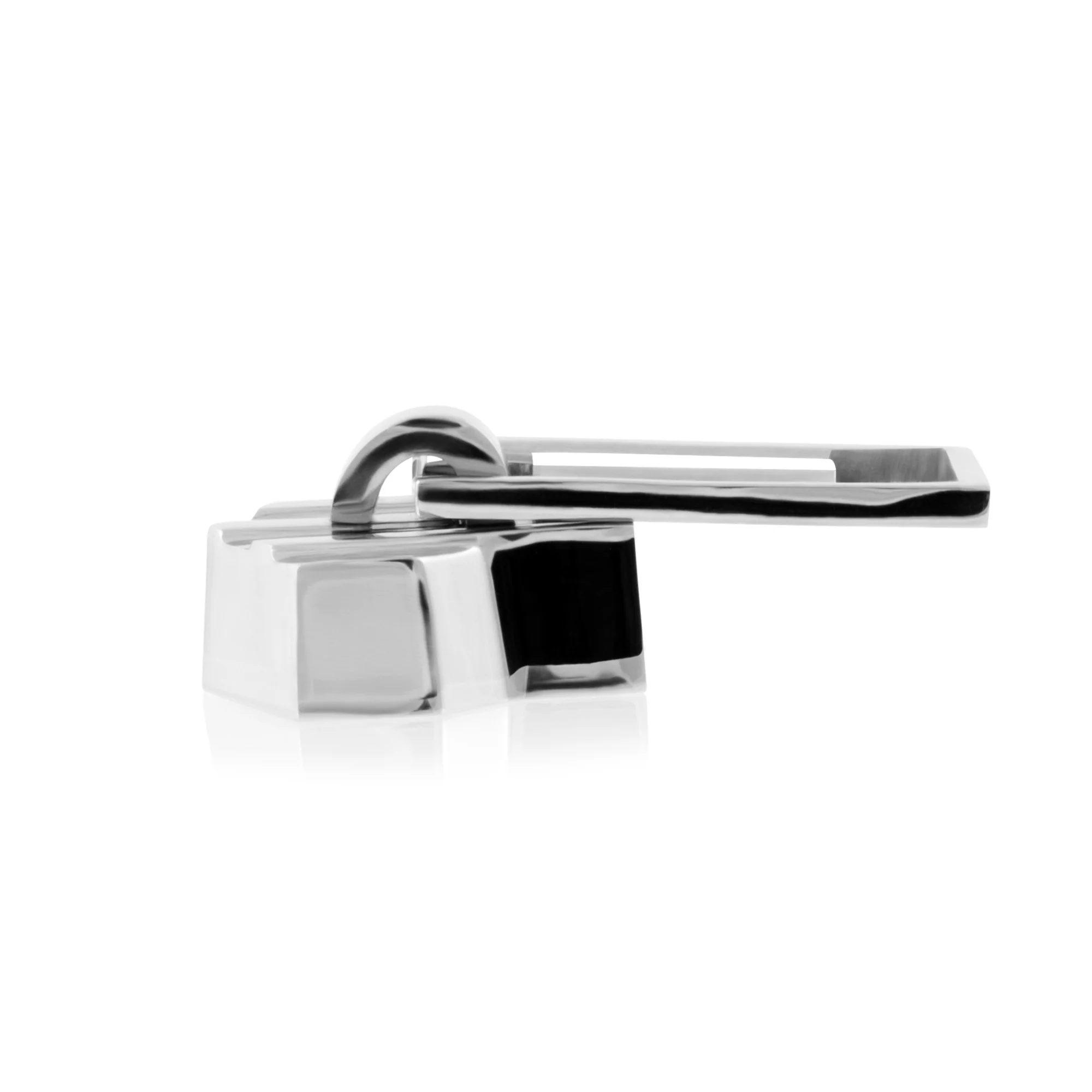 Brass Zipper Pull, Nickel - Image 2