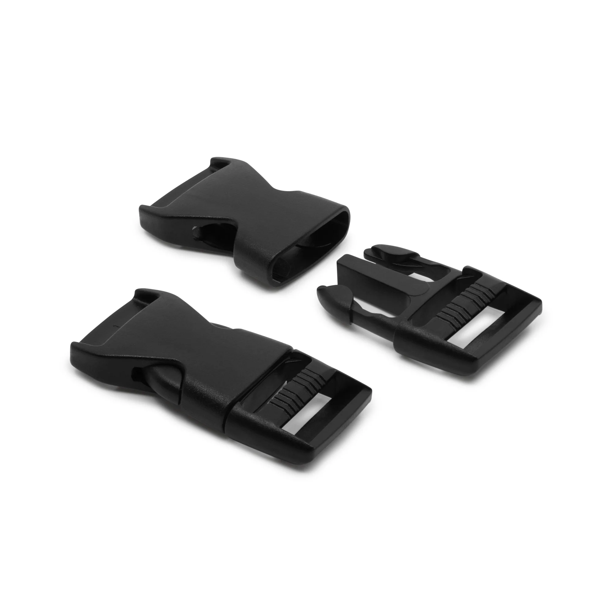 1" Parachute Buckle, Black - Image 3