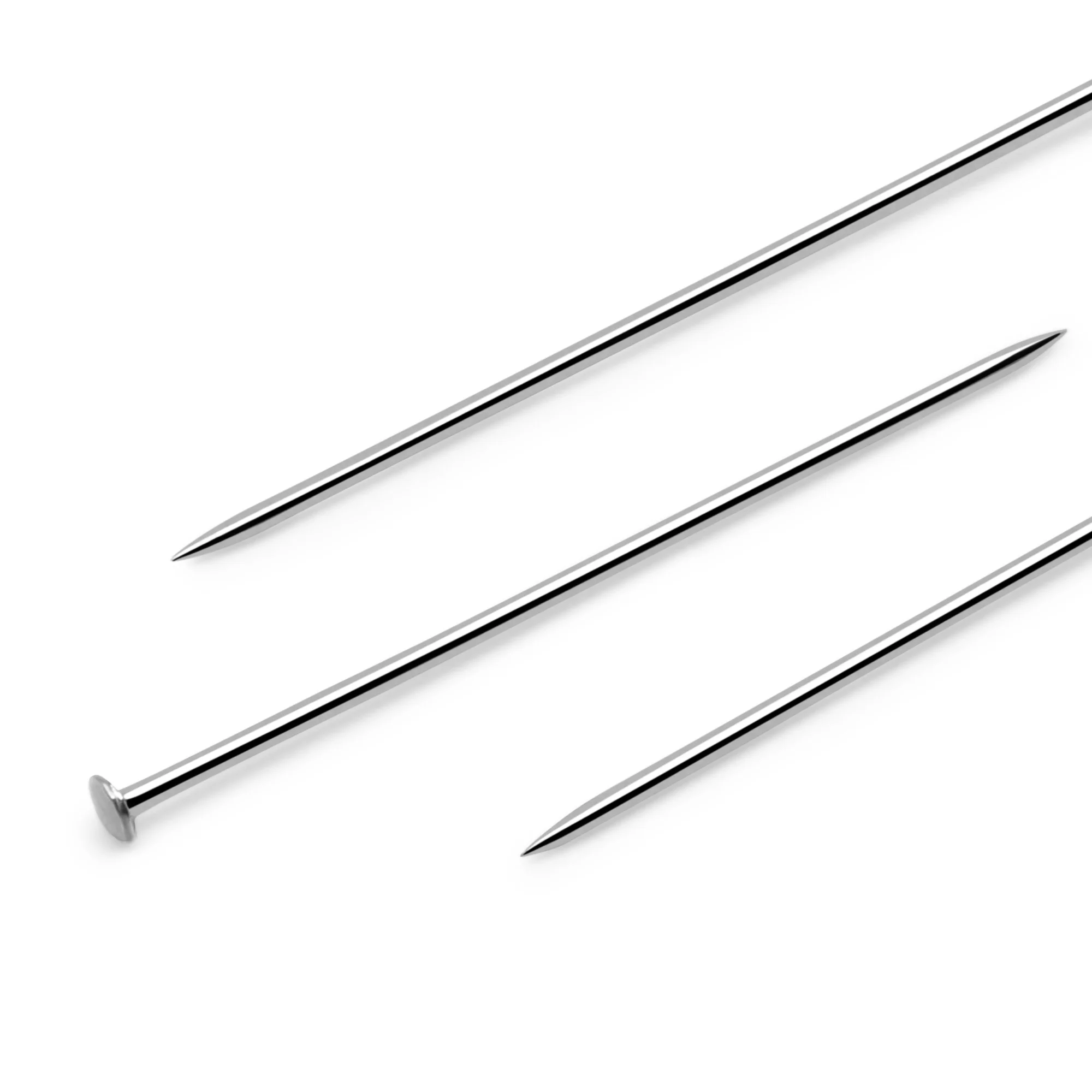 1-1/16" Silk Pins, Nickel, 200 pc - Image 2
