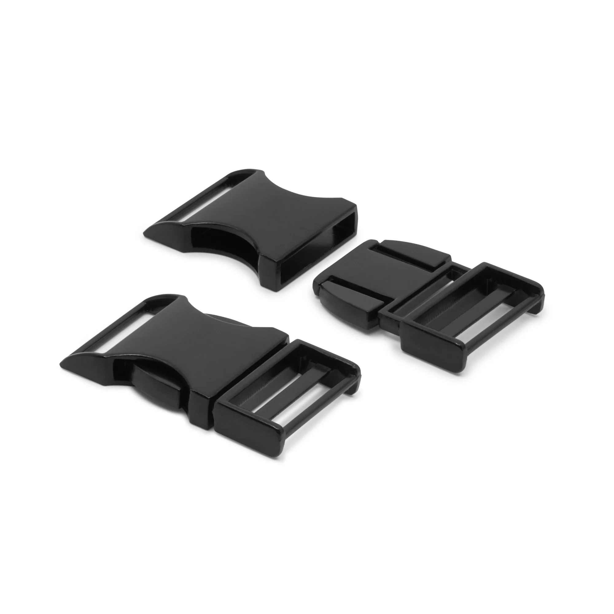 1" Parachute Buckle, Black - Image 3