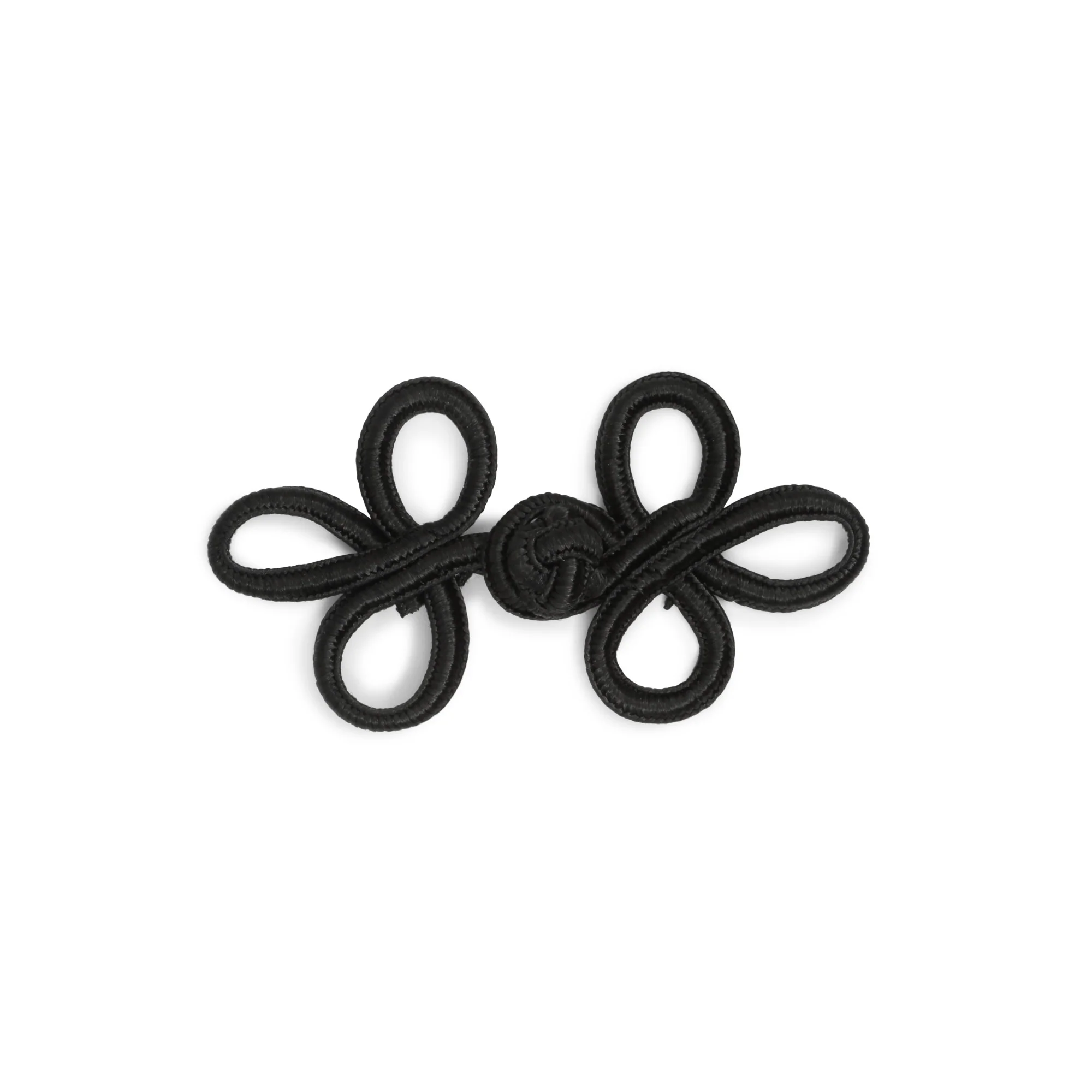3" Frog Closure Set, Black - Image 2