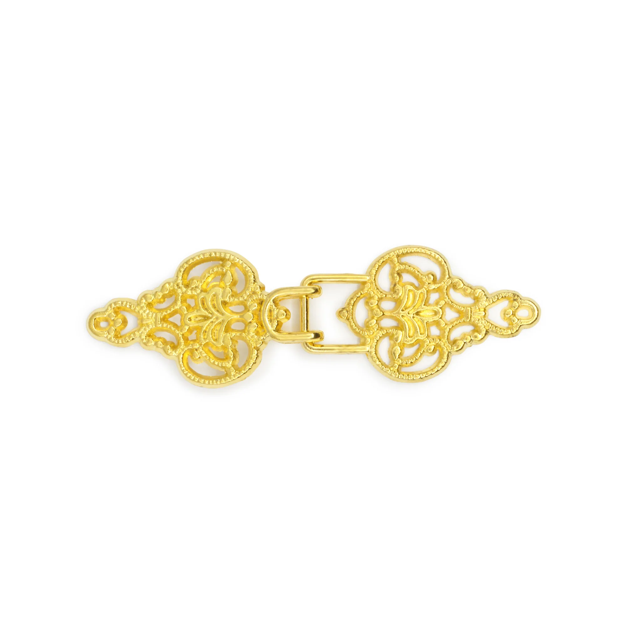 Filigree Hook & Eye, 1 pc, Gold - Image 2