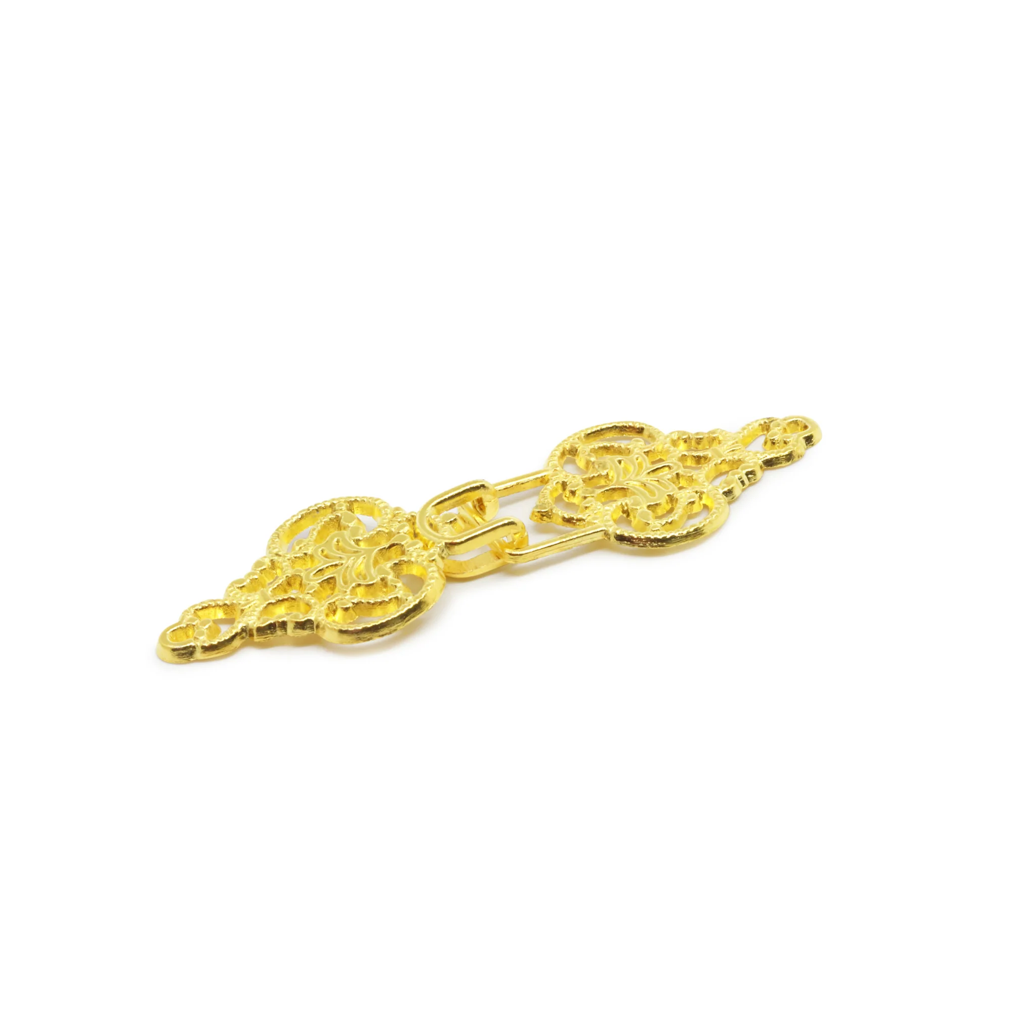 Filigree Hook & Eye, 1 pc, Gold - Image 4